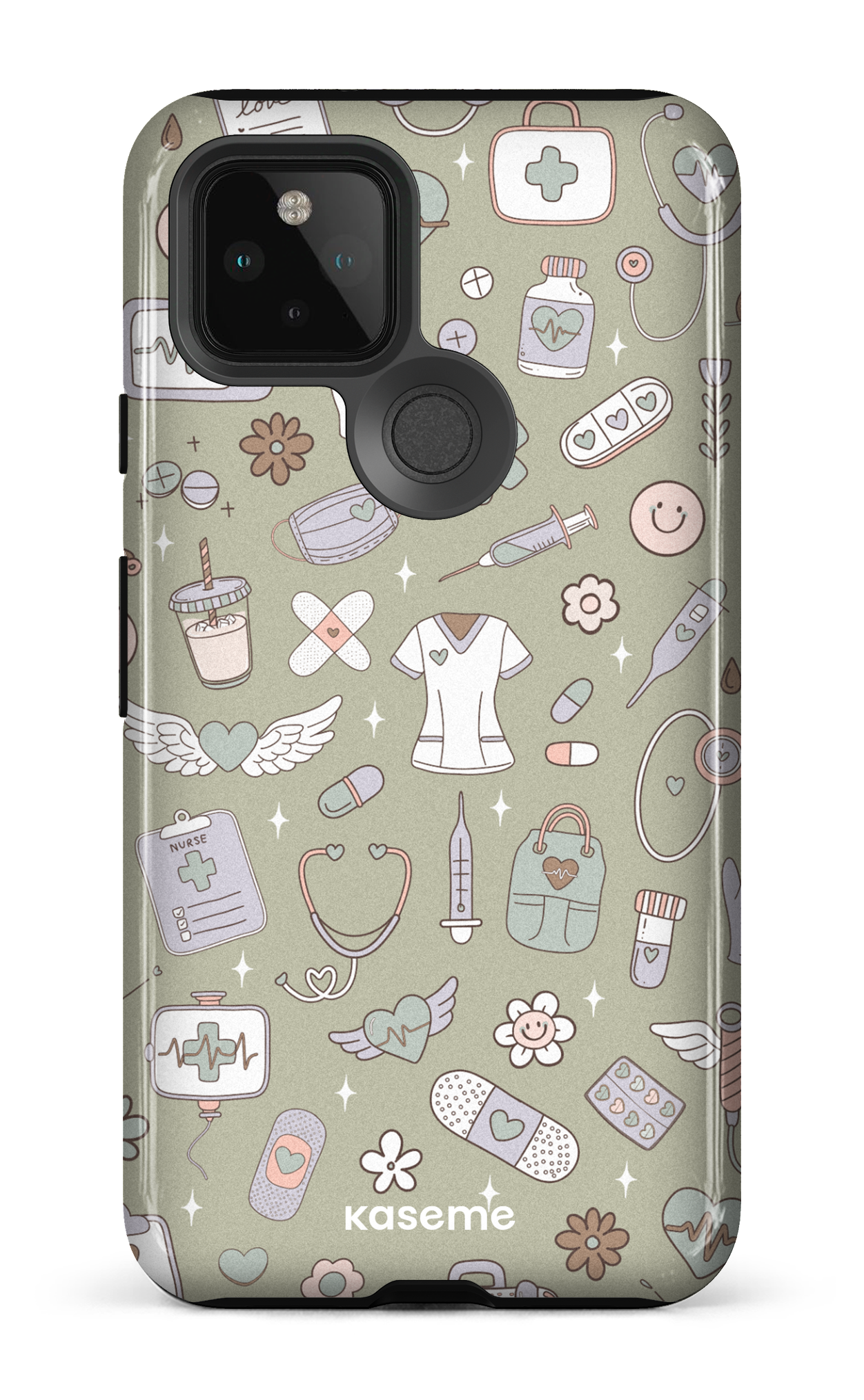 Google Pixel 5 Tough Code Green -