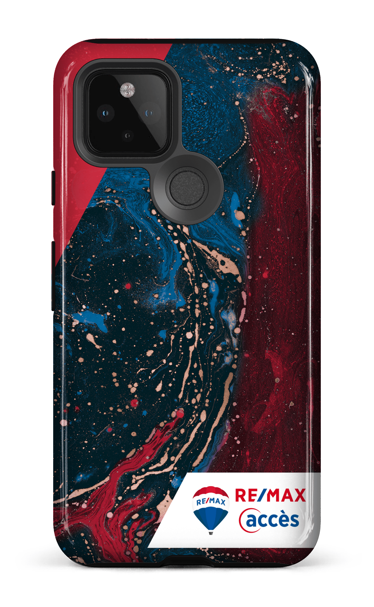 Google Pixel 5 Tough Peinture marbrée sombre -