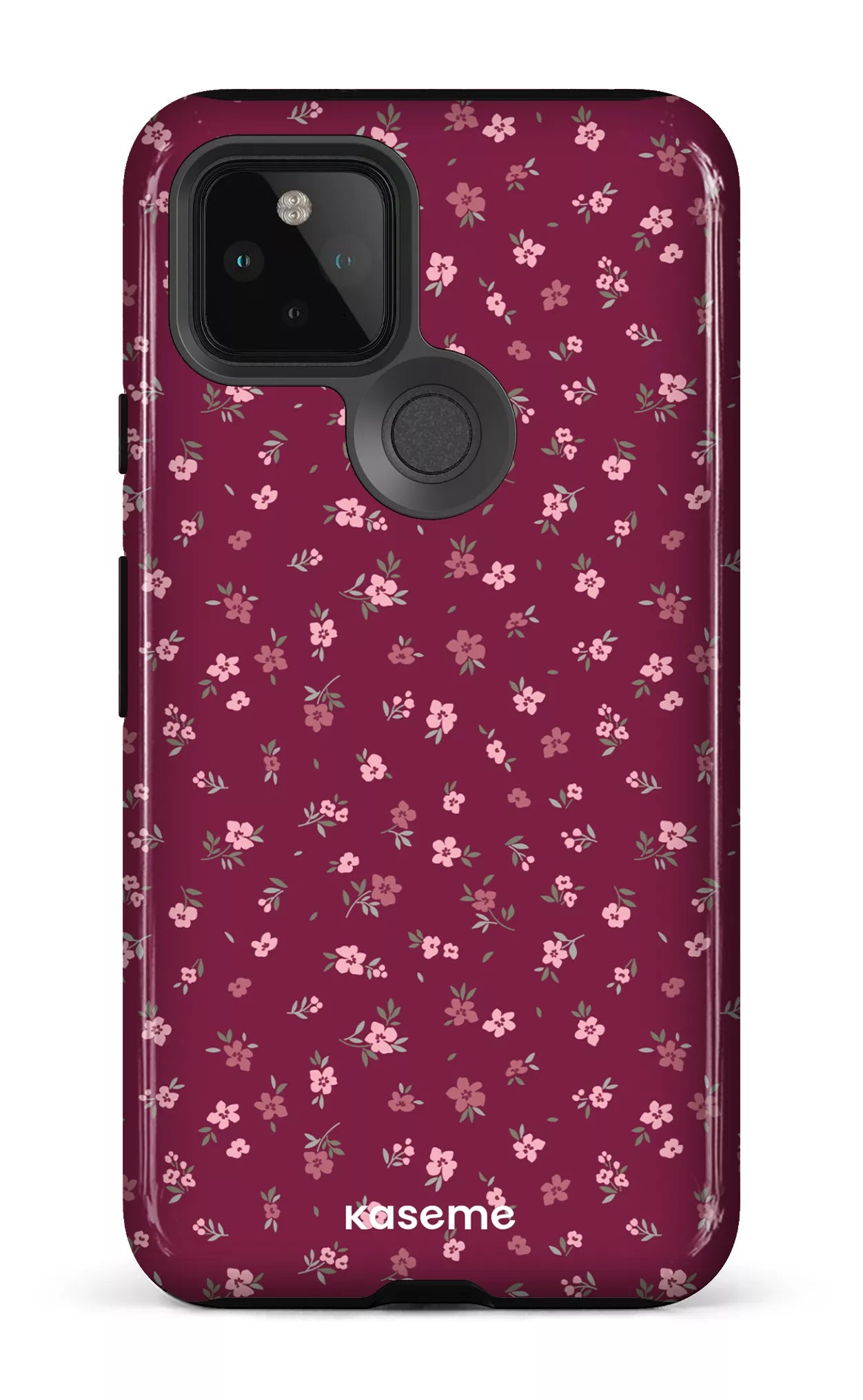Google Pixel 5 Tough Porcelain Blossom Burgundy -