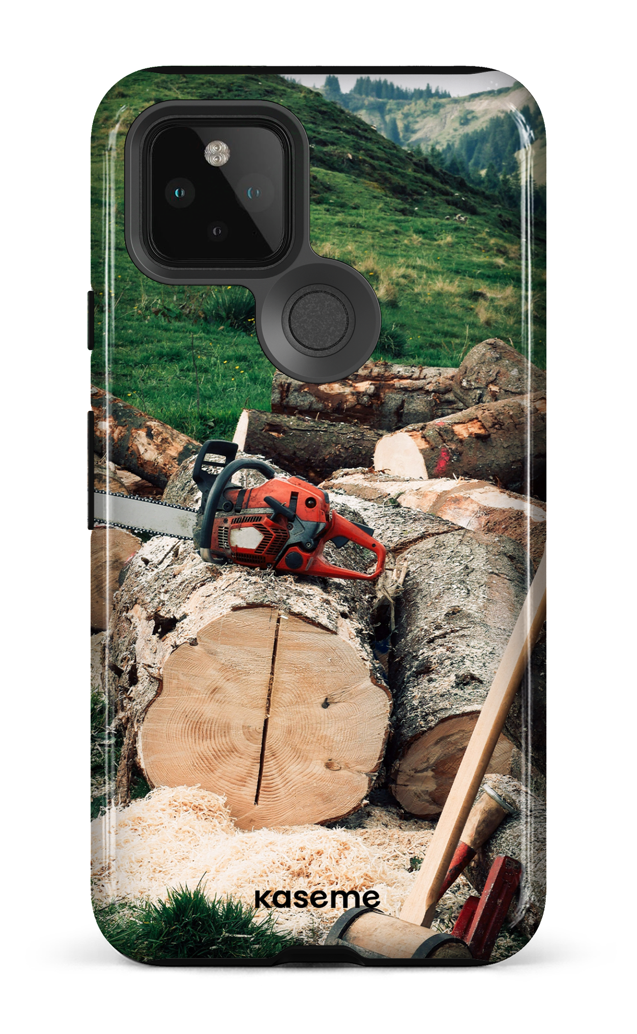 Google Pixel 5 Tough Timber Cut -