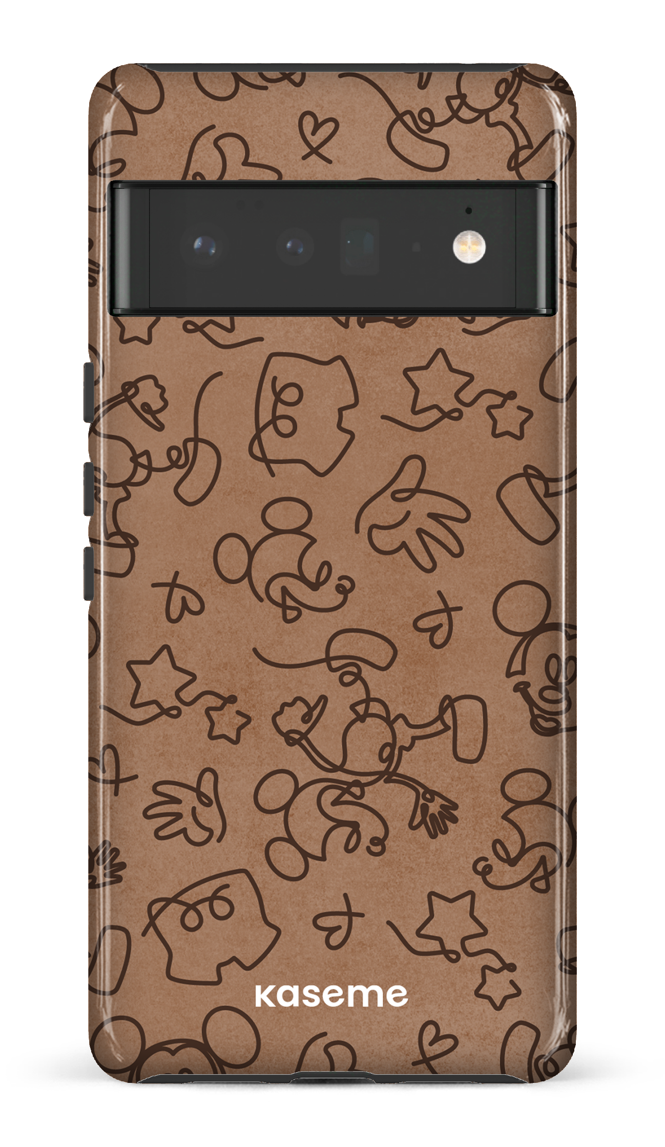 Google Pixel 6 Pro Tough (Gloss) Doodle Mocha -