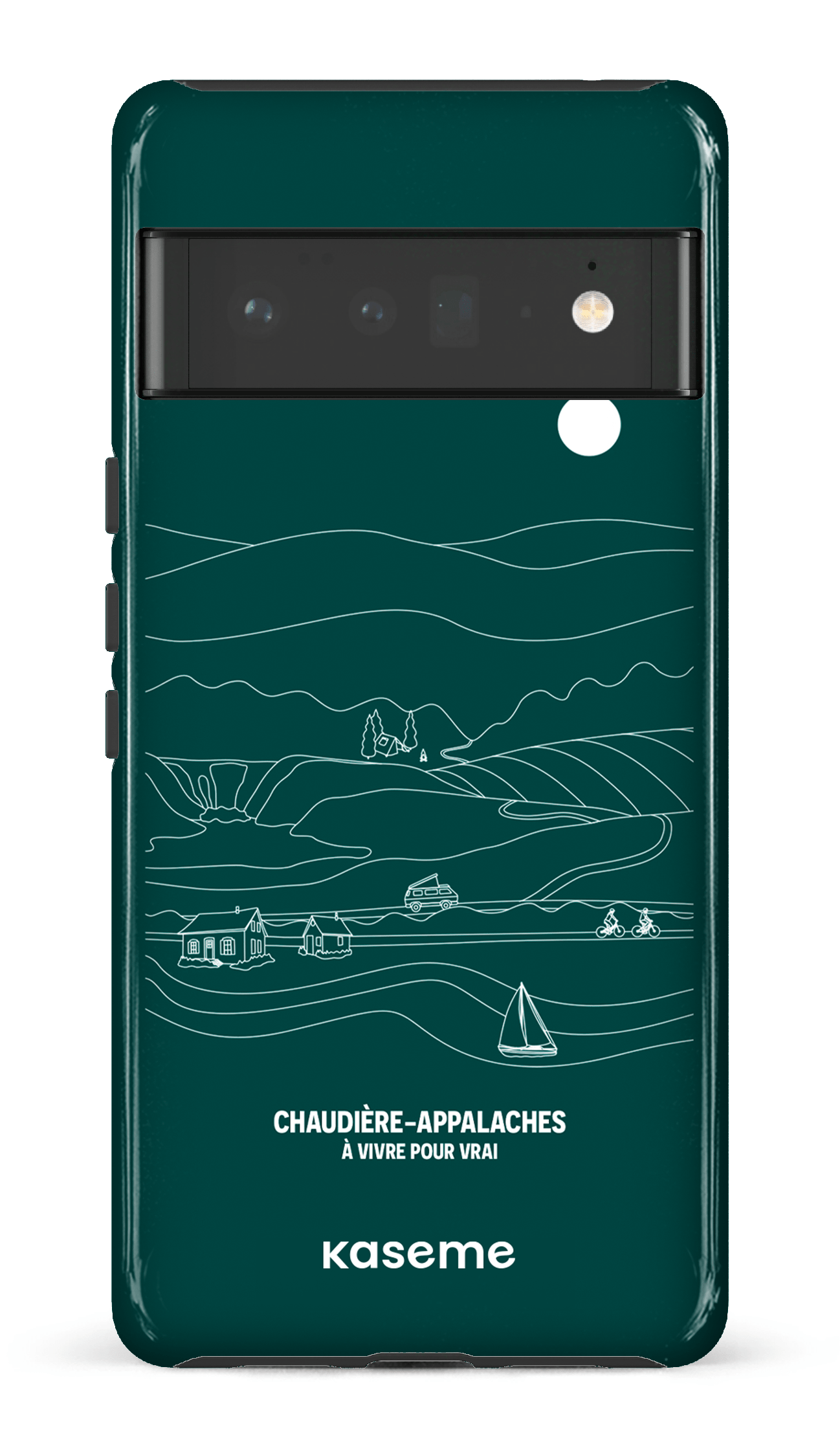 Google Pixel 6 Pro Tough (Gloss) Paysage Line Art par TCA -