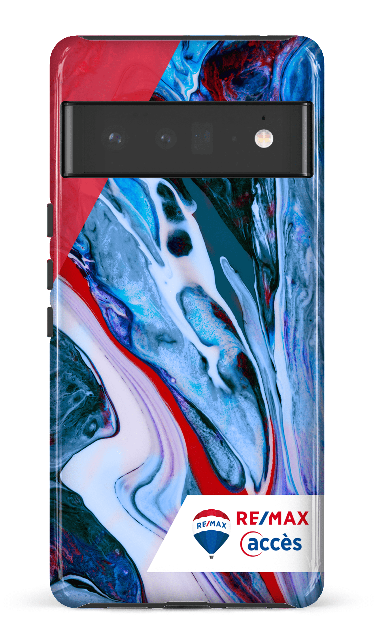 Google Pixel 6 Pro Tough (Gloss) Peinture marbrée claire -
