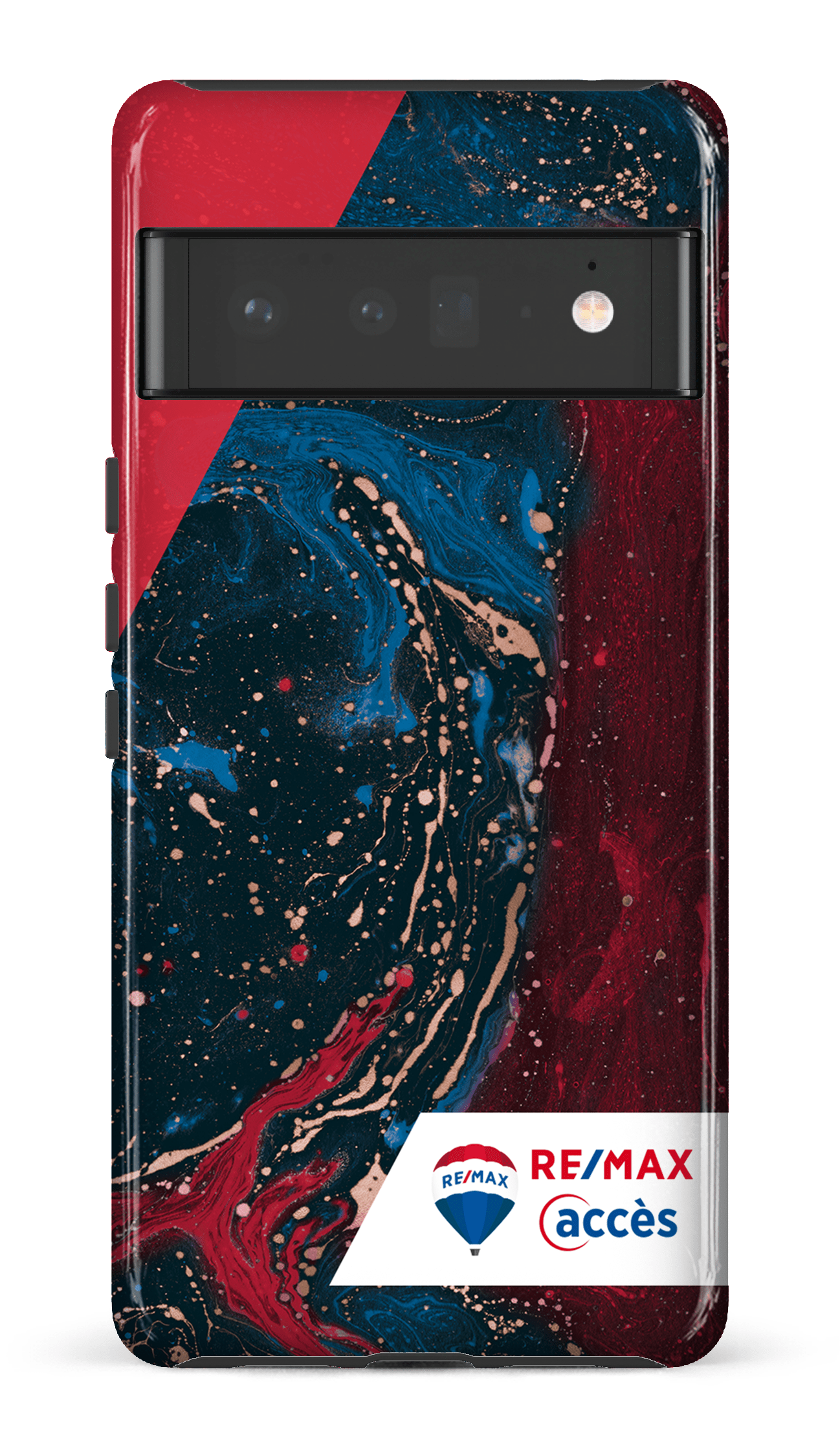 Google Pixel 6 Pro Tough (Gloss) Peinture marbrée sombre -