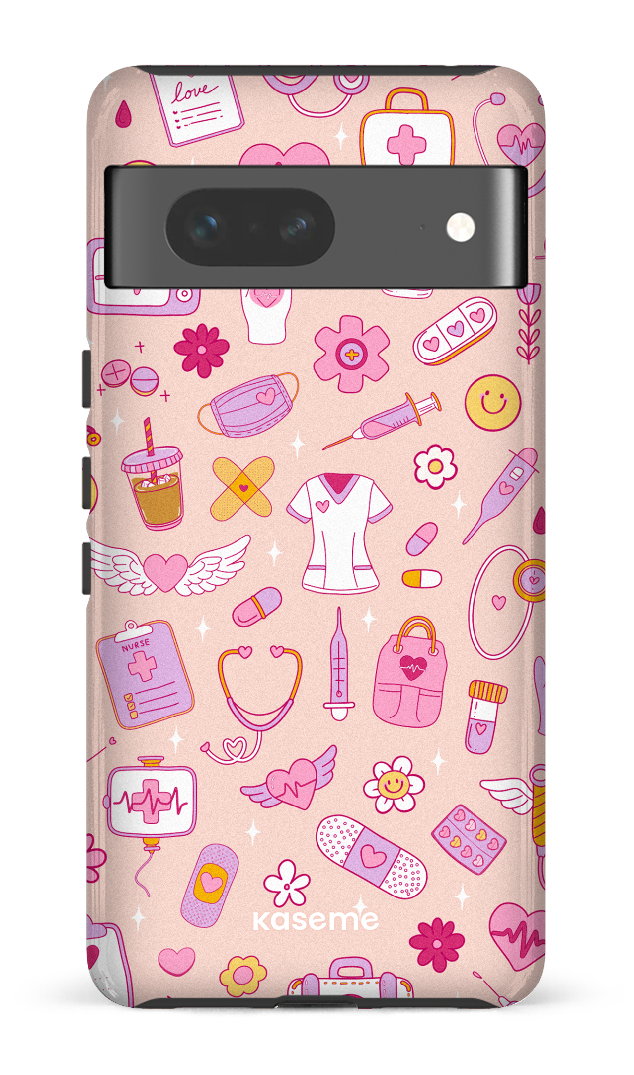 Google Pixel 7 Tough Gloss Code Pink -