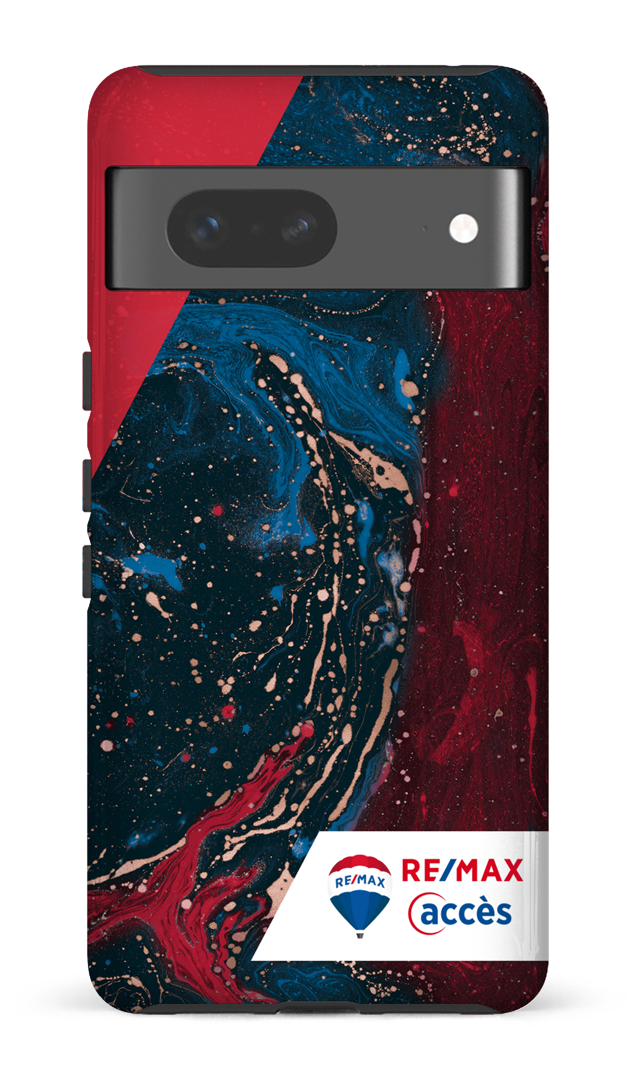 Google Pixel 7 Tough Gloss Peinture marbrée sombre -