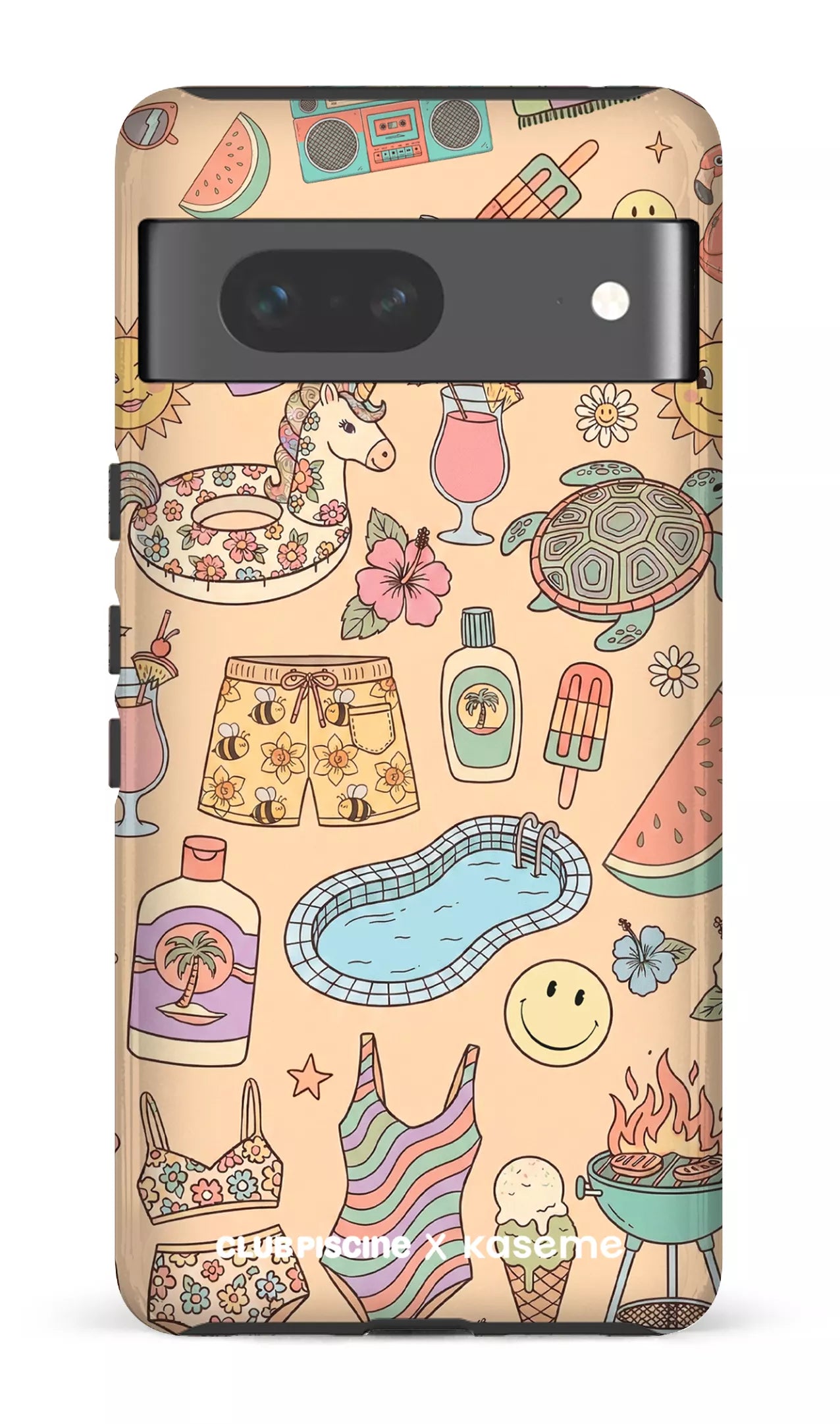 Google Pixel 7 Tough Gloss Summer Icon by Club Piscine -