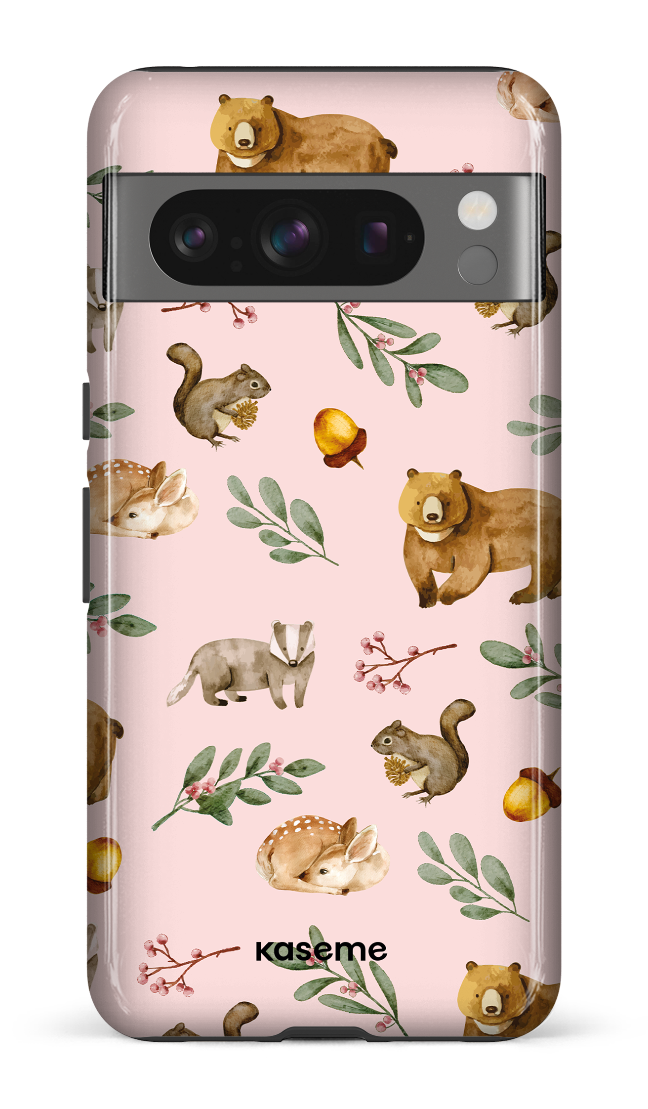 Google Pixel 8 Pro Tough Gloss Furry Forest Pink -