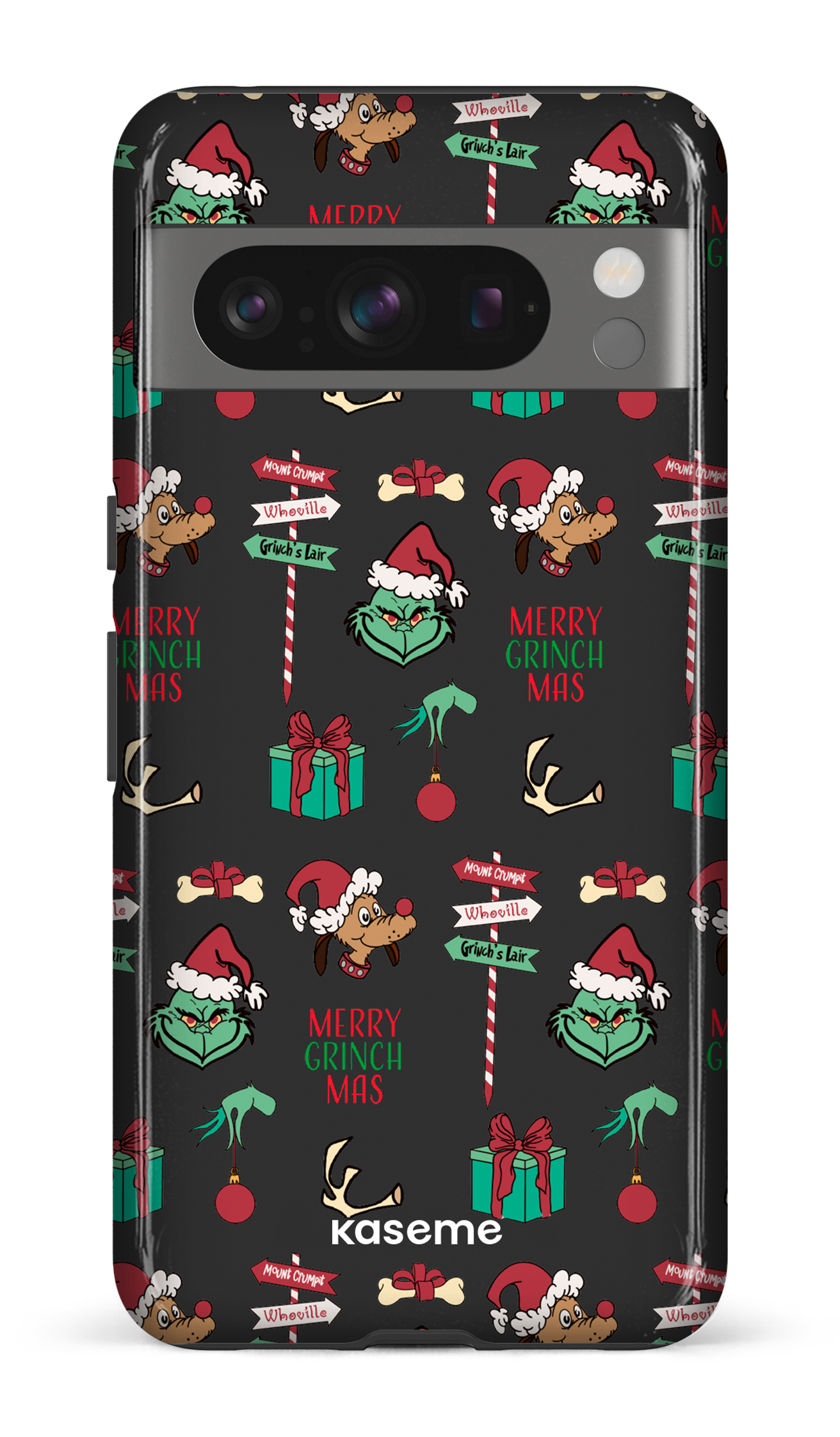 Google Pixel 8 Pro Tough Gloss Grinchmas black -