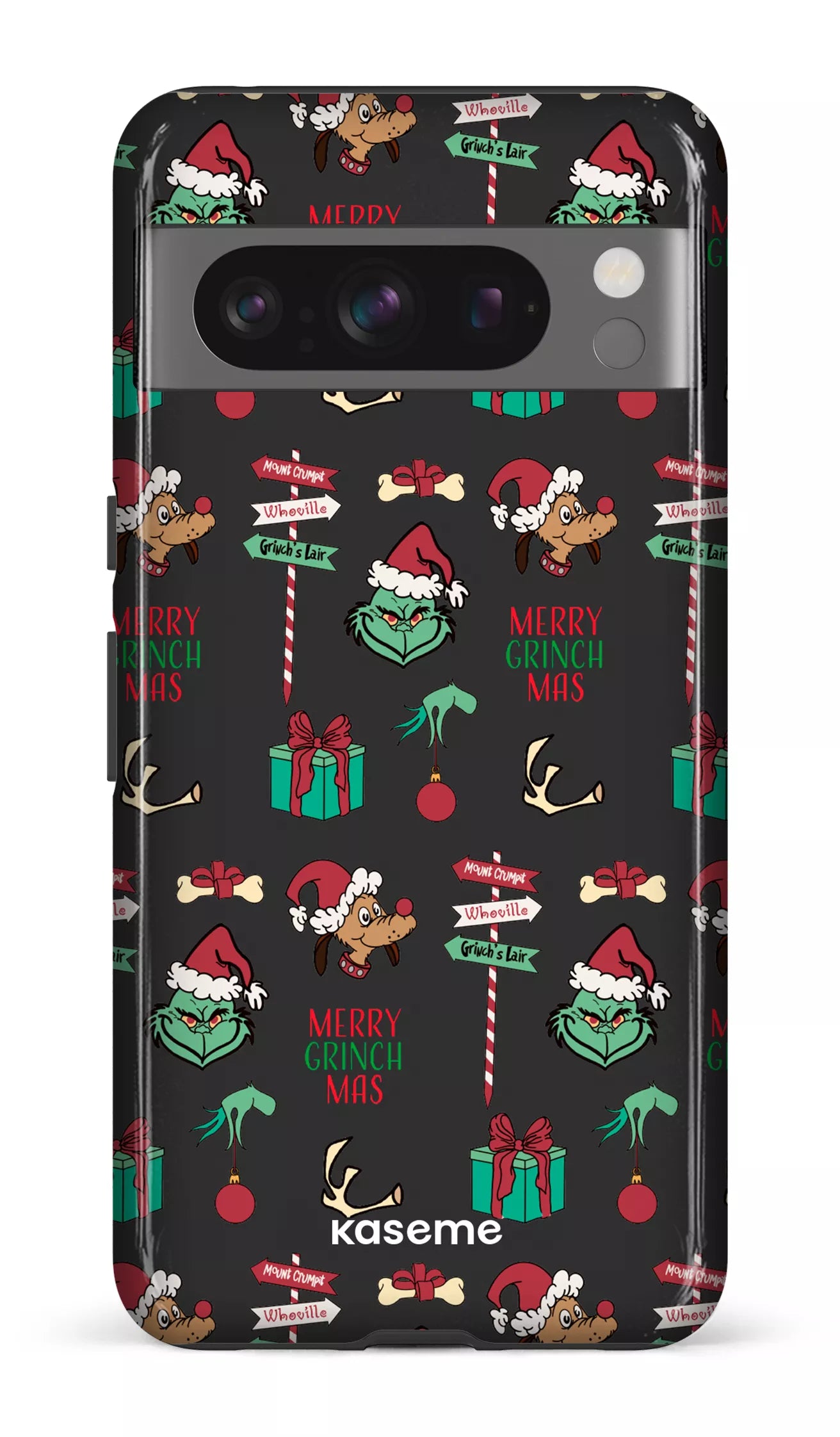 Google Pixel 8 Pro Tough Gloss Grinchmas black -