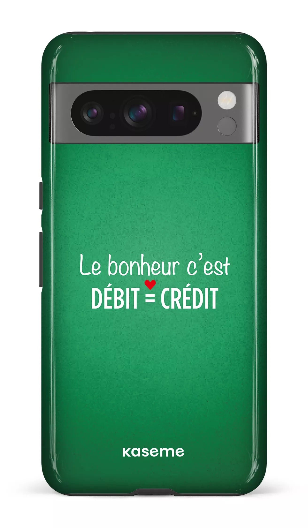 Google Pixel 8 Pro Tough Gloss Le bonheur c'est débit = crédit (vert) -