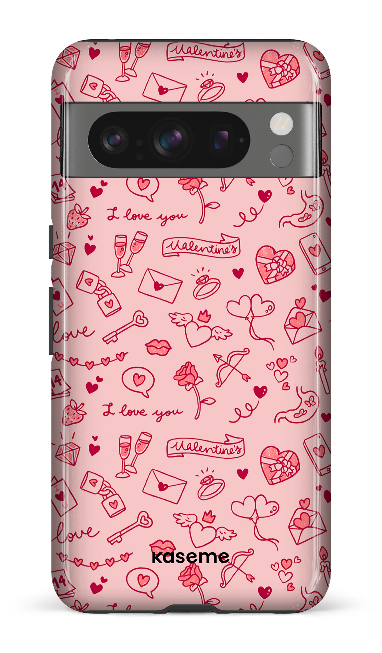 Google Pixel 8 Pro Tough Gloss My Valentine pink -