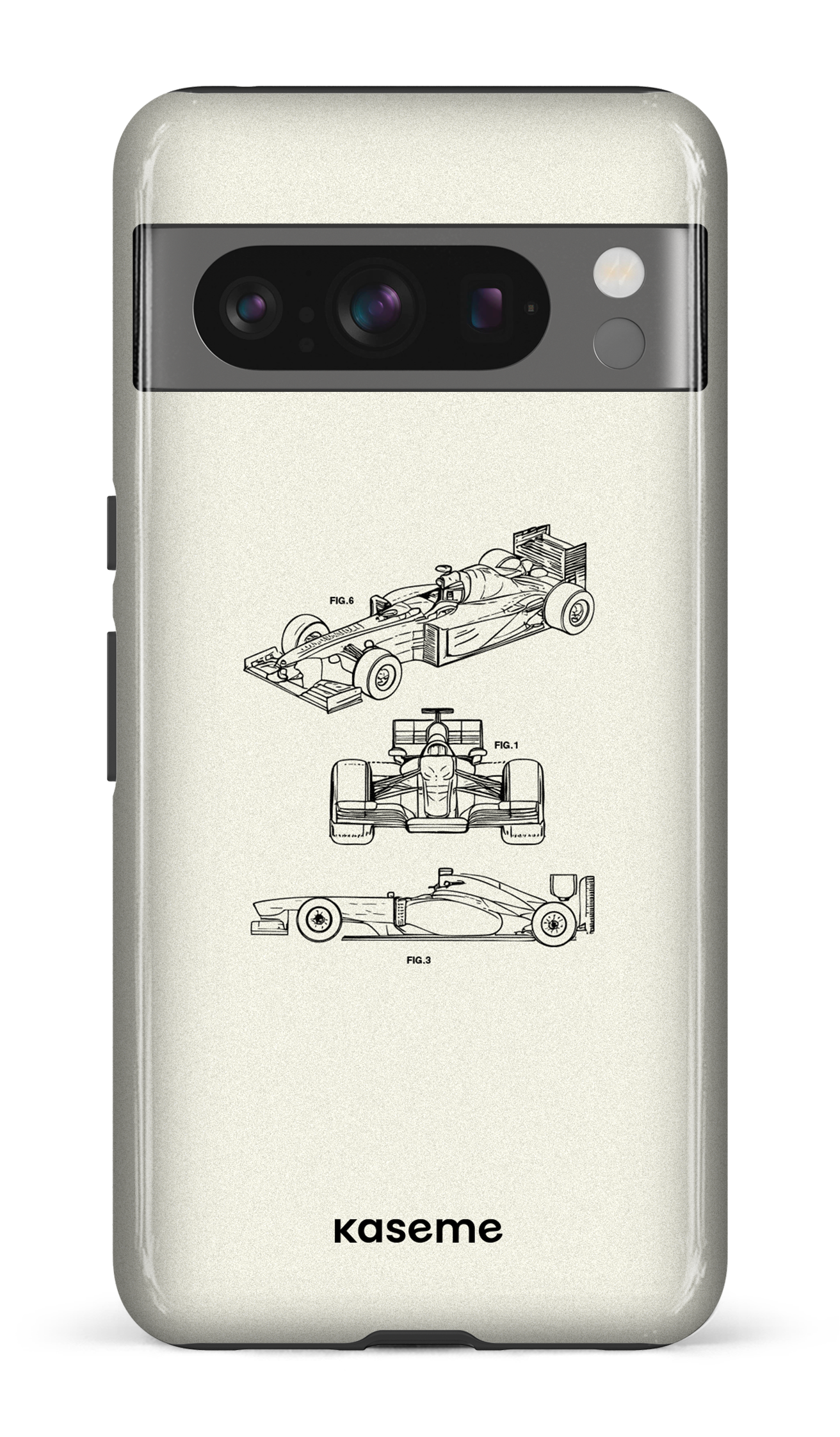Google Pixel 8 Pro Tough Gloss Sport Car White -