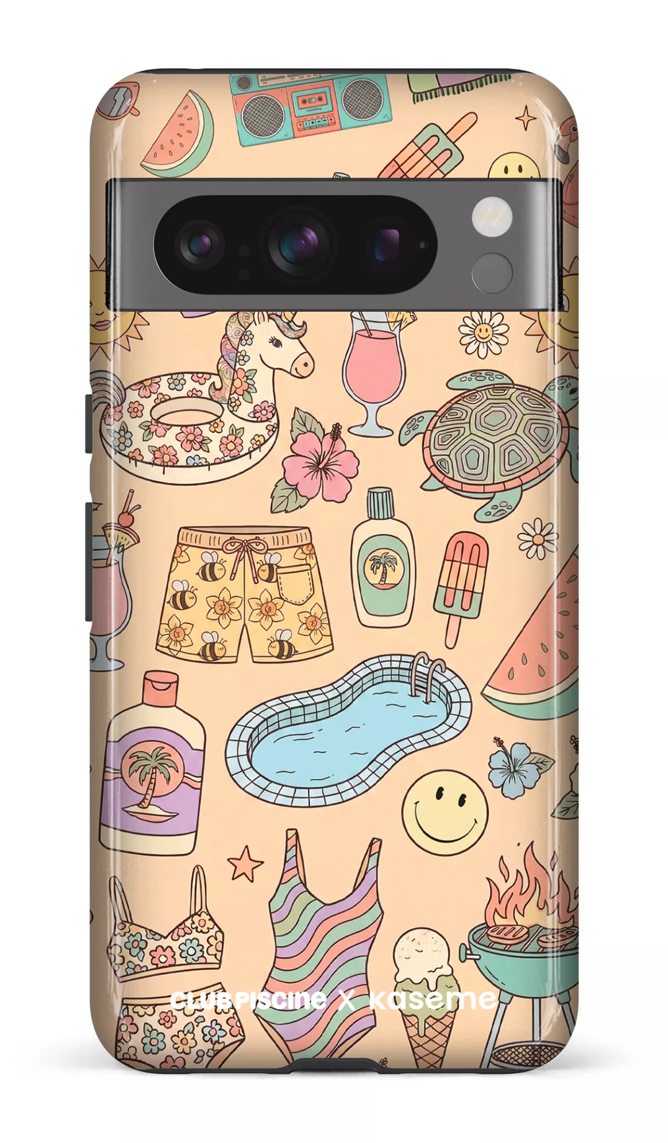 Google Pixel 8 Pro Tough Gloss Summer Icon by Club Piscine -