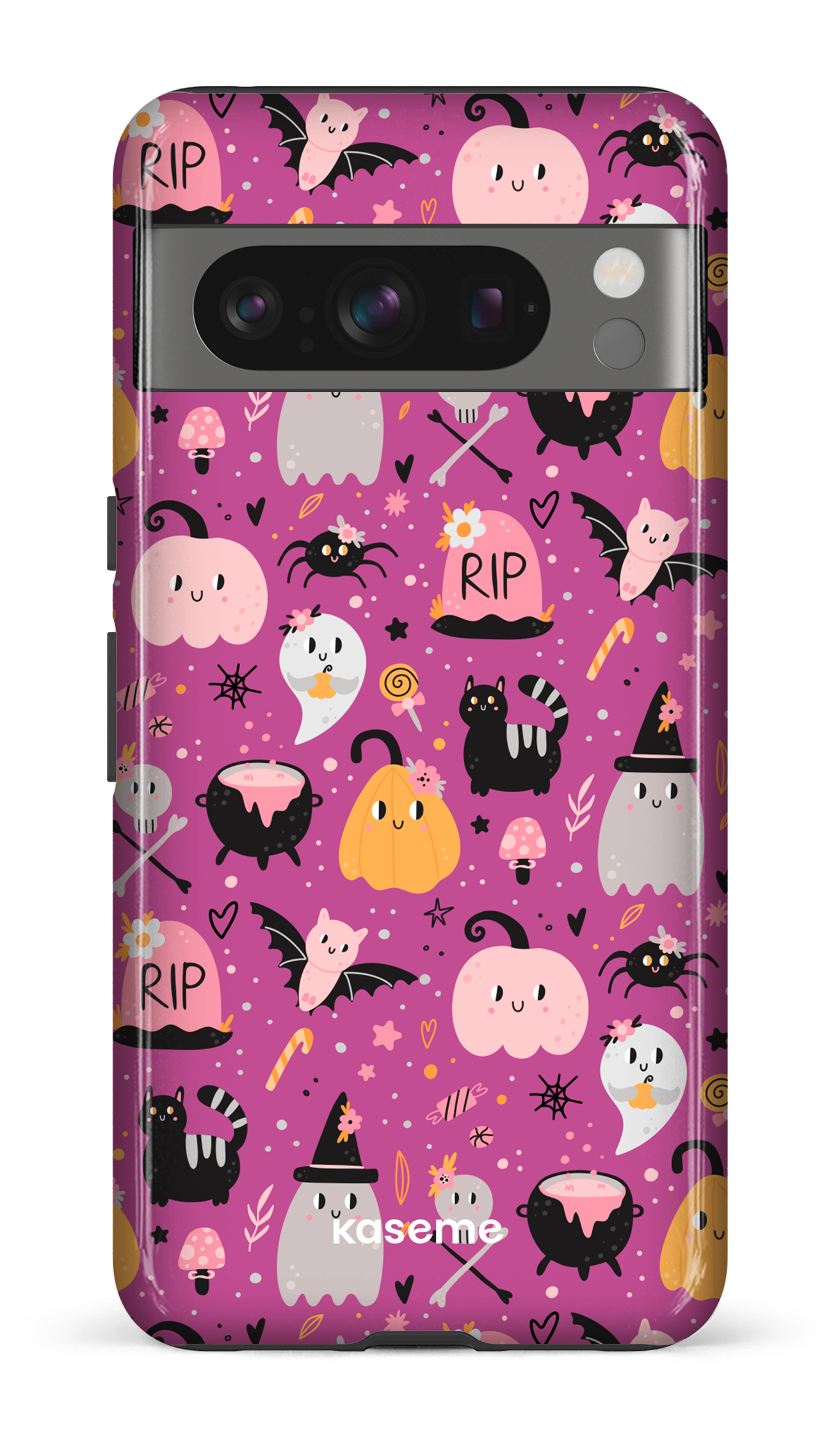 Google Pixel 8 Pro Tough Gloss Trick or Threat Pink -