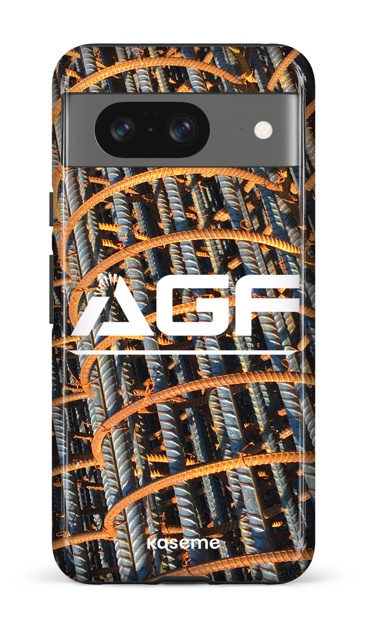 Google Pixel 8 Tough Gloss AGF Acier -