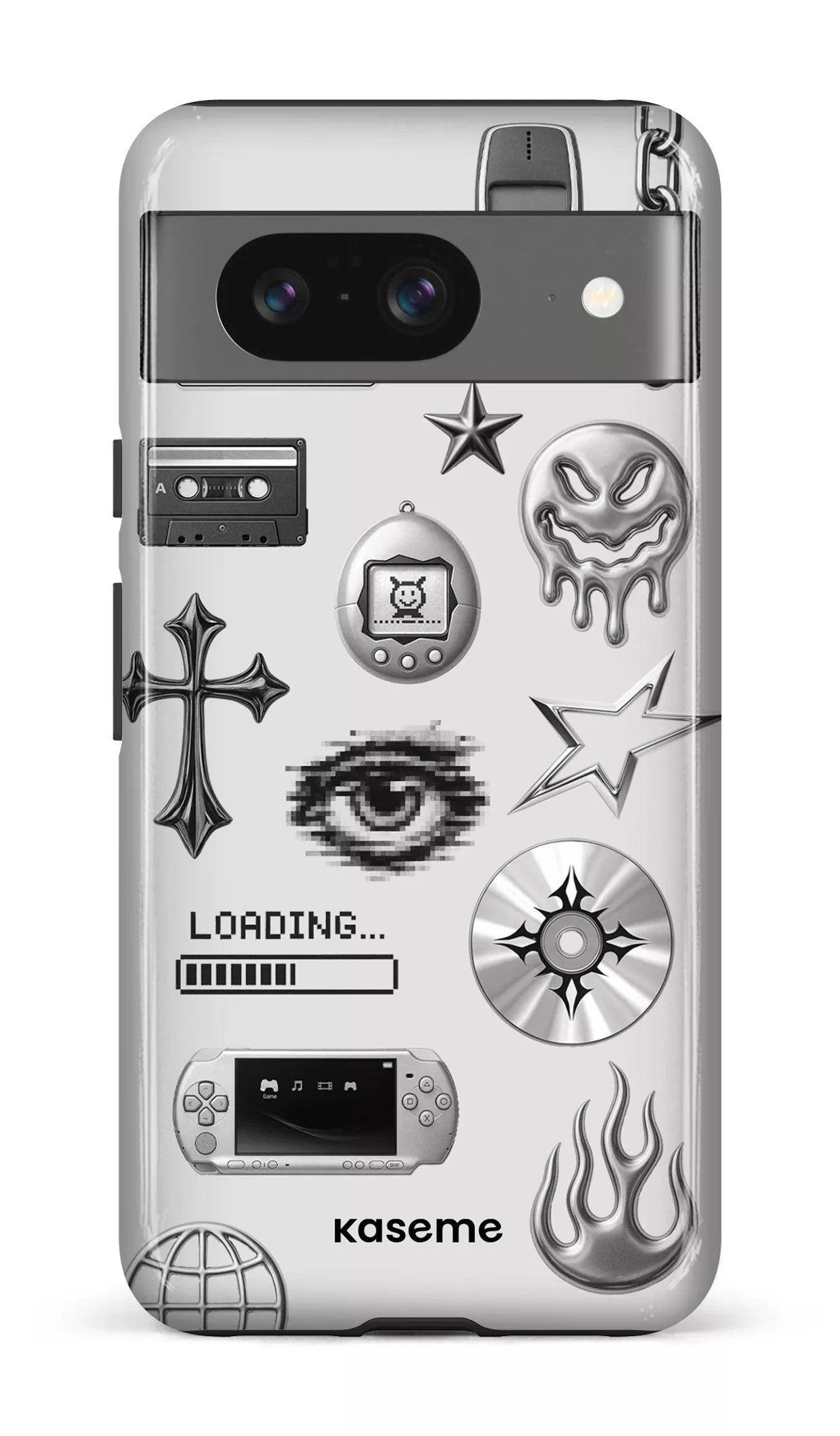 Google Pixel 8 Tough Gloss Chrome -