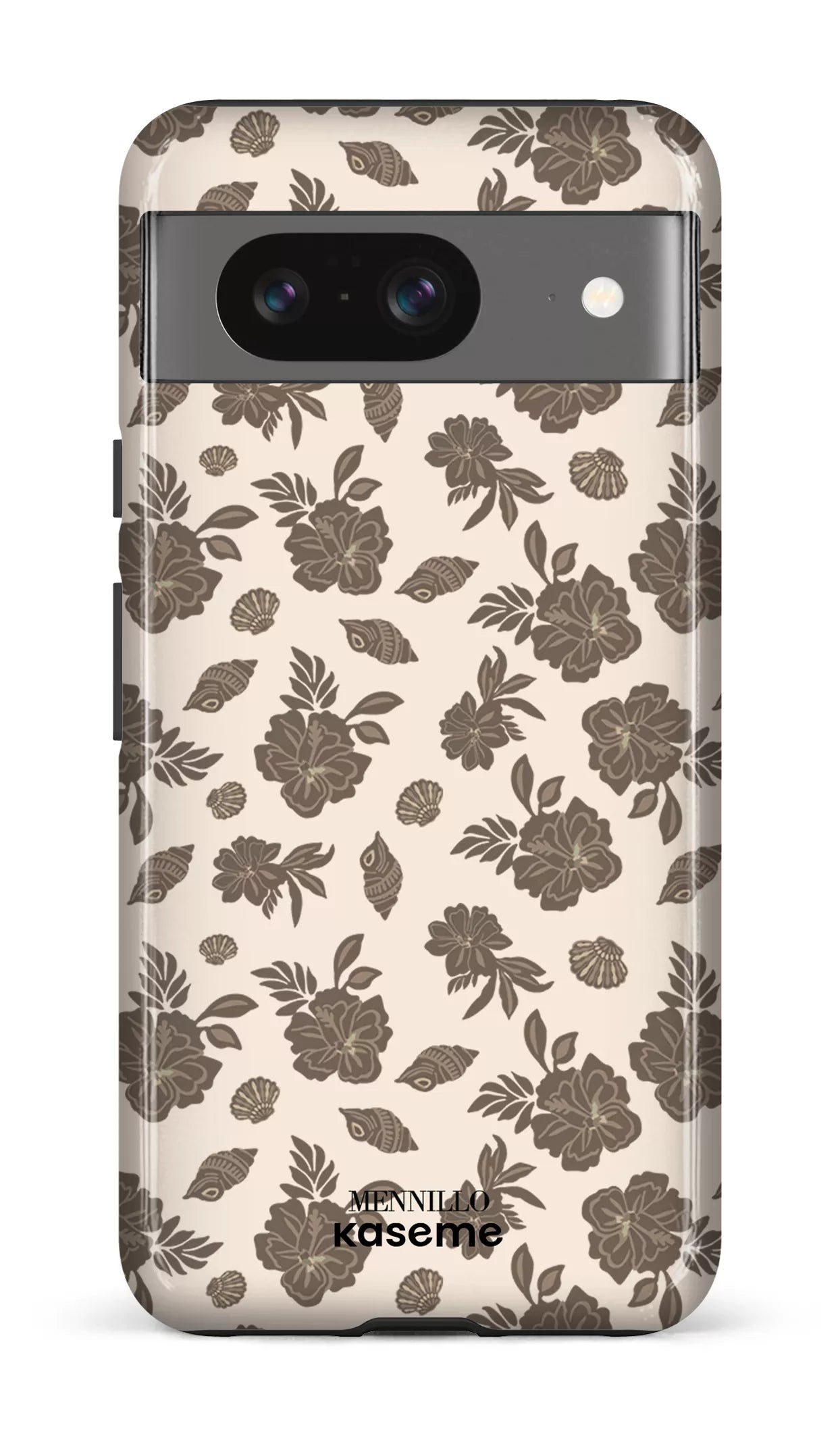 Google Pixel 8 Tough Gloss Floral Brown by Mennillo -