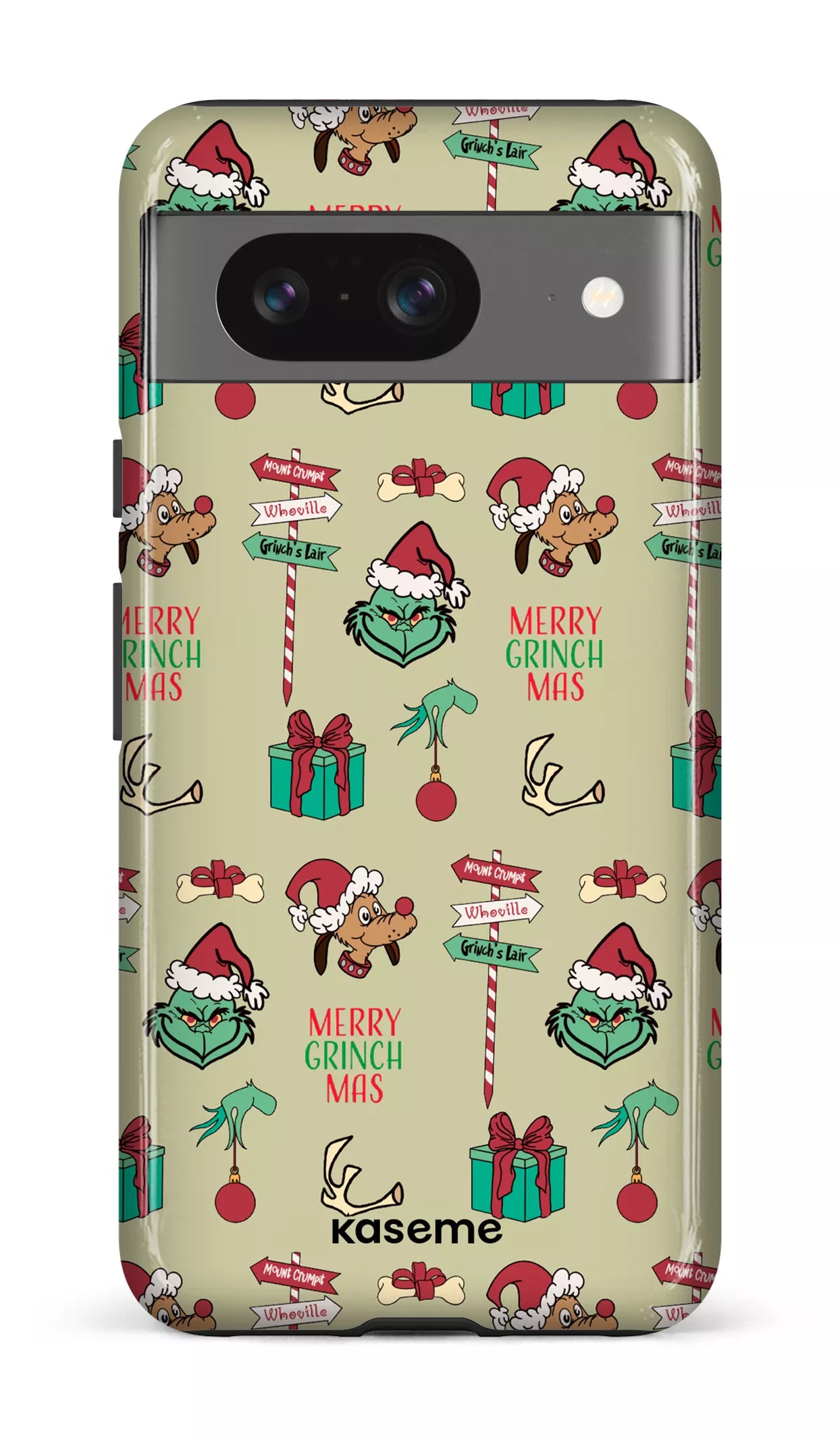 Google Pixel 8 Tough Gloss Grinchmas -
