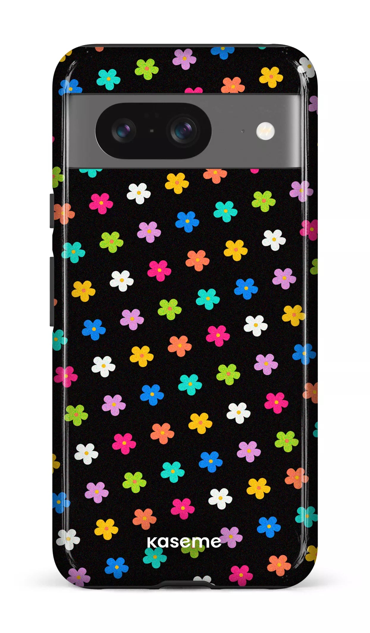 Google Pixel 8 Tough Gloss Joyful Flowers Black -