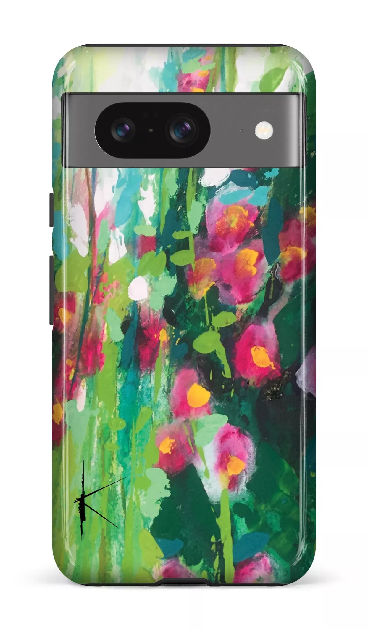 Google Pixel 8 Tough Gloss La Rose Trémière par Kristine Girard -