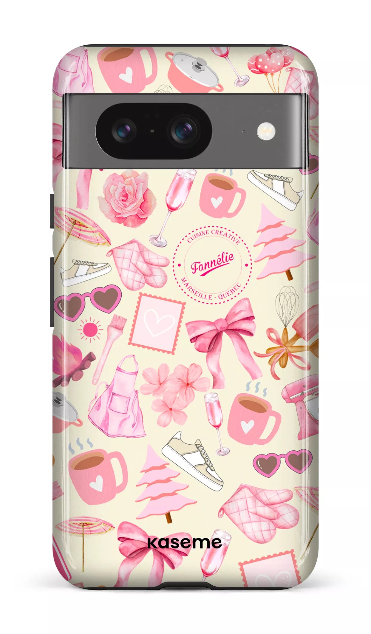 Google Pixel 8 Tough Gloss La vie en Rose par Fannélie -