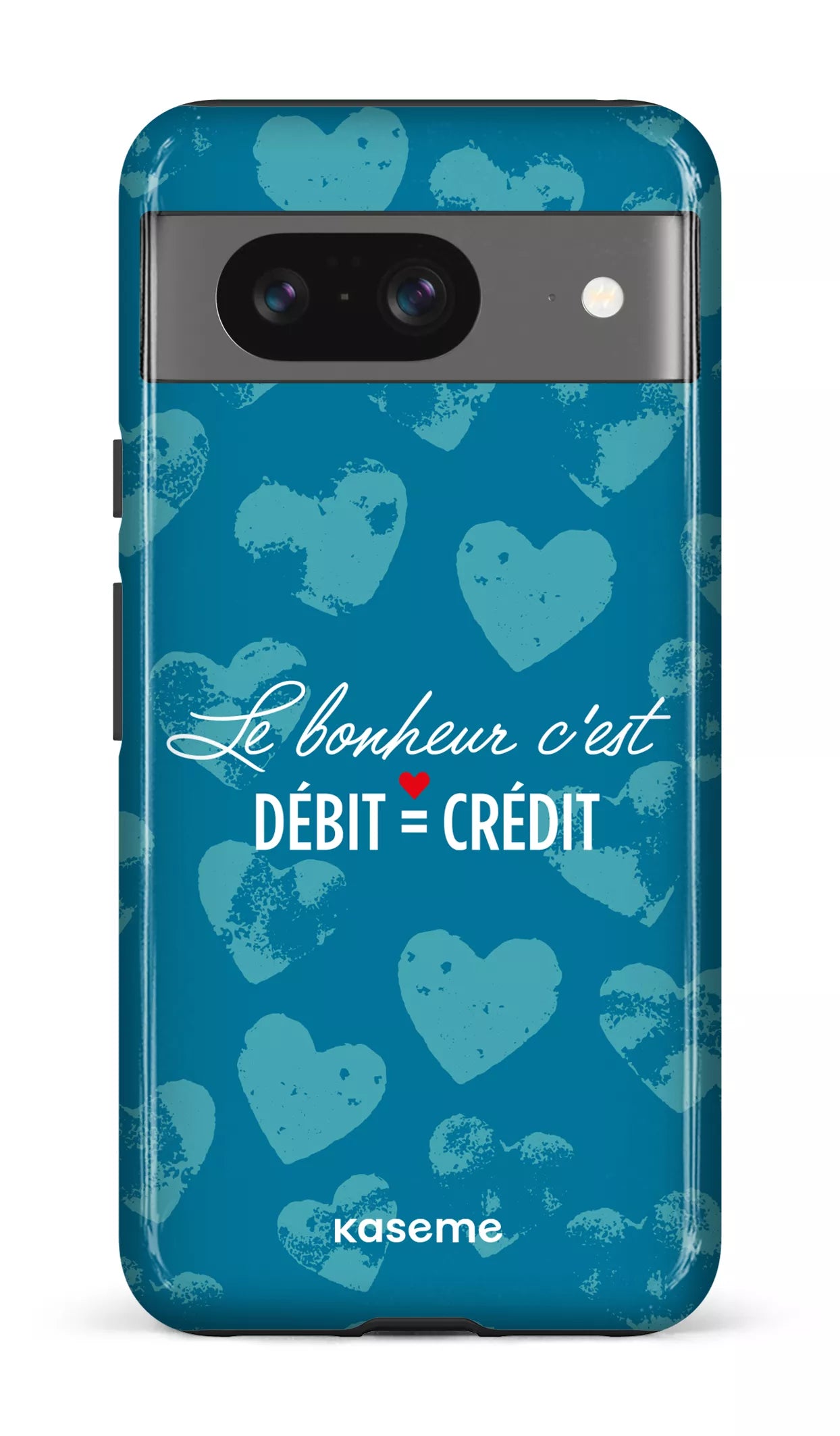 Google Pixel 8 Tough Gloss Le bonheur c'est débit = crédit -