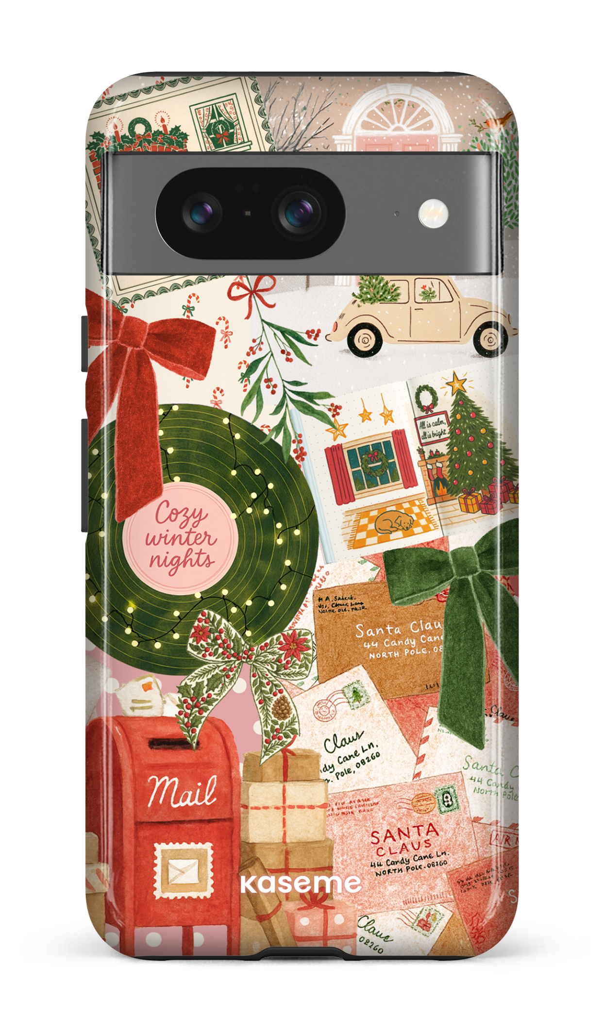 Google Pixel 8 Tough Gloss Merry Mail -