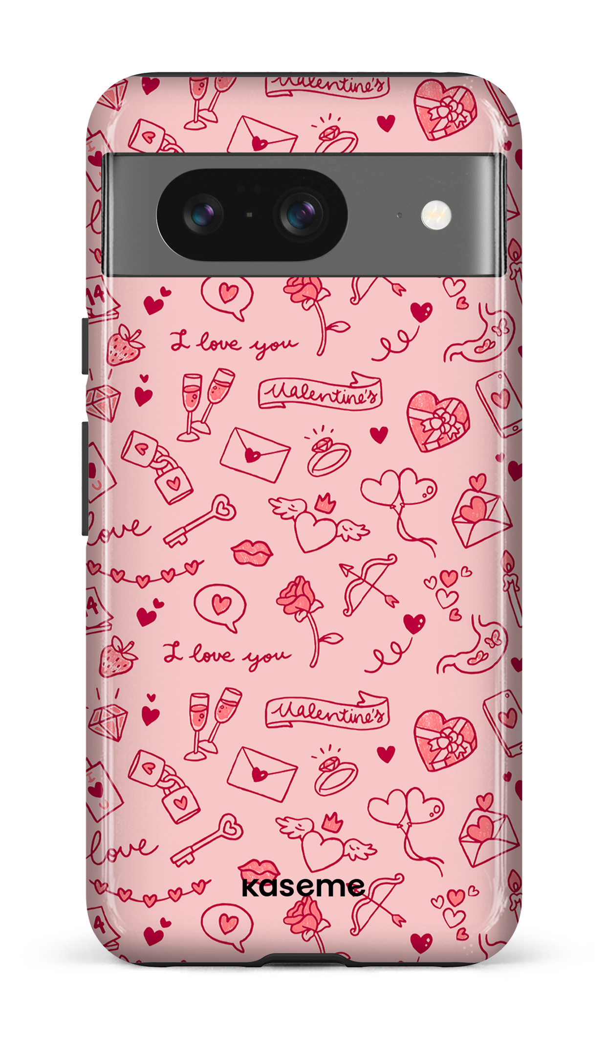 Google Pixel 8 Tough Gloss My Valentine pink -