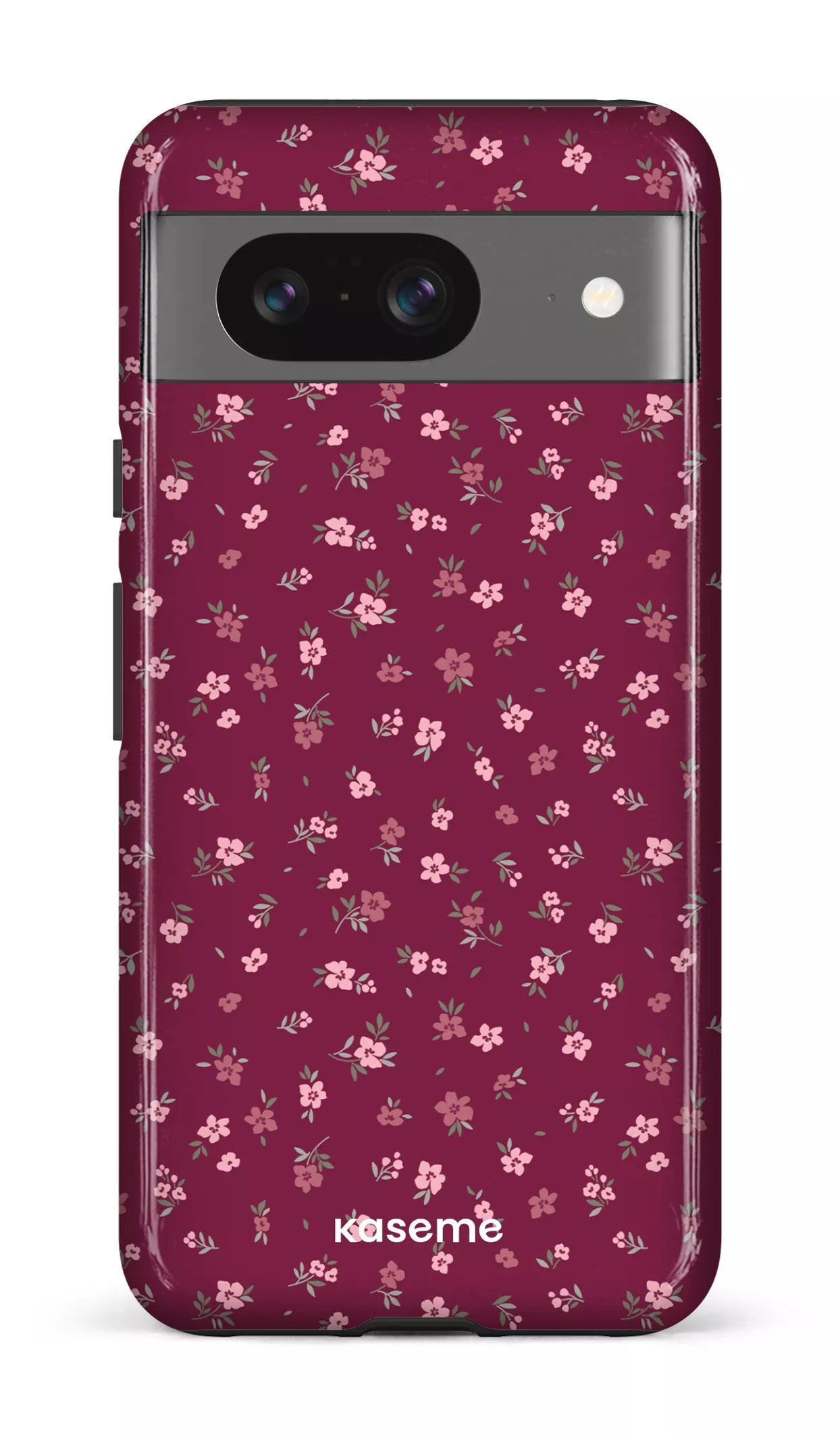 Google Pixel 8 Tough Gloss Porcelain Blossom Burgundy -