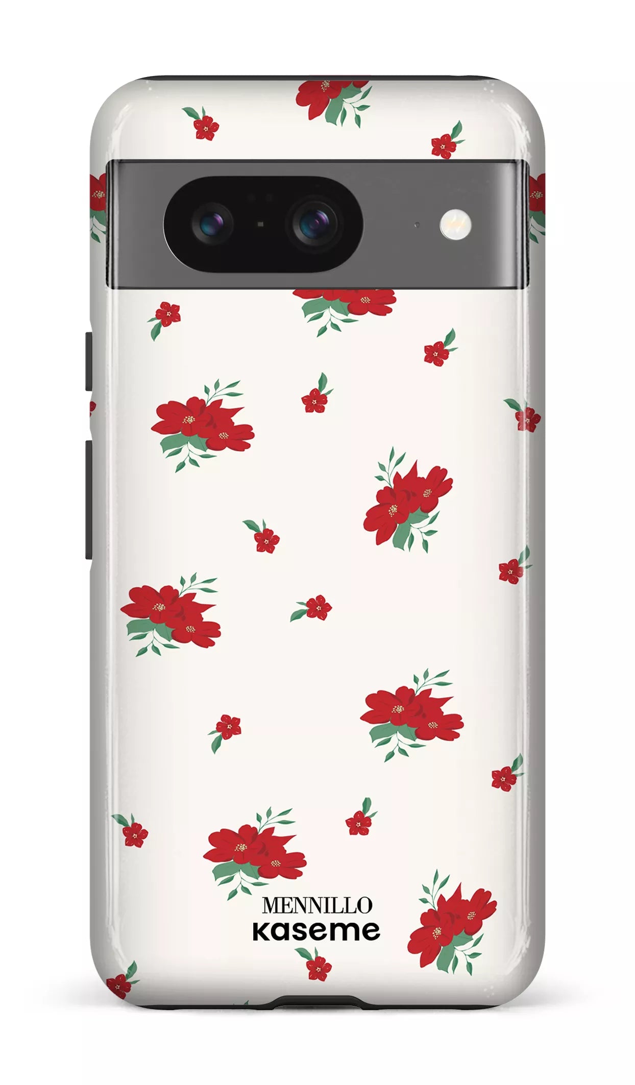 Google Pixel 8 Tough Gloss Red Roses by Mennillo -
