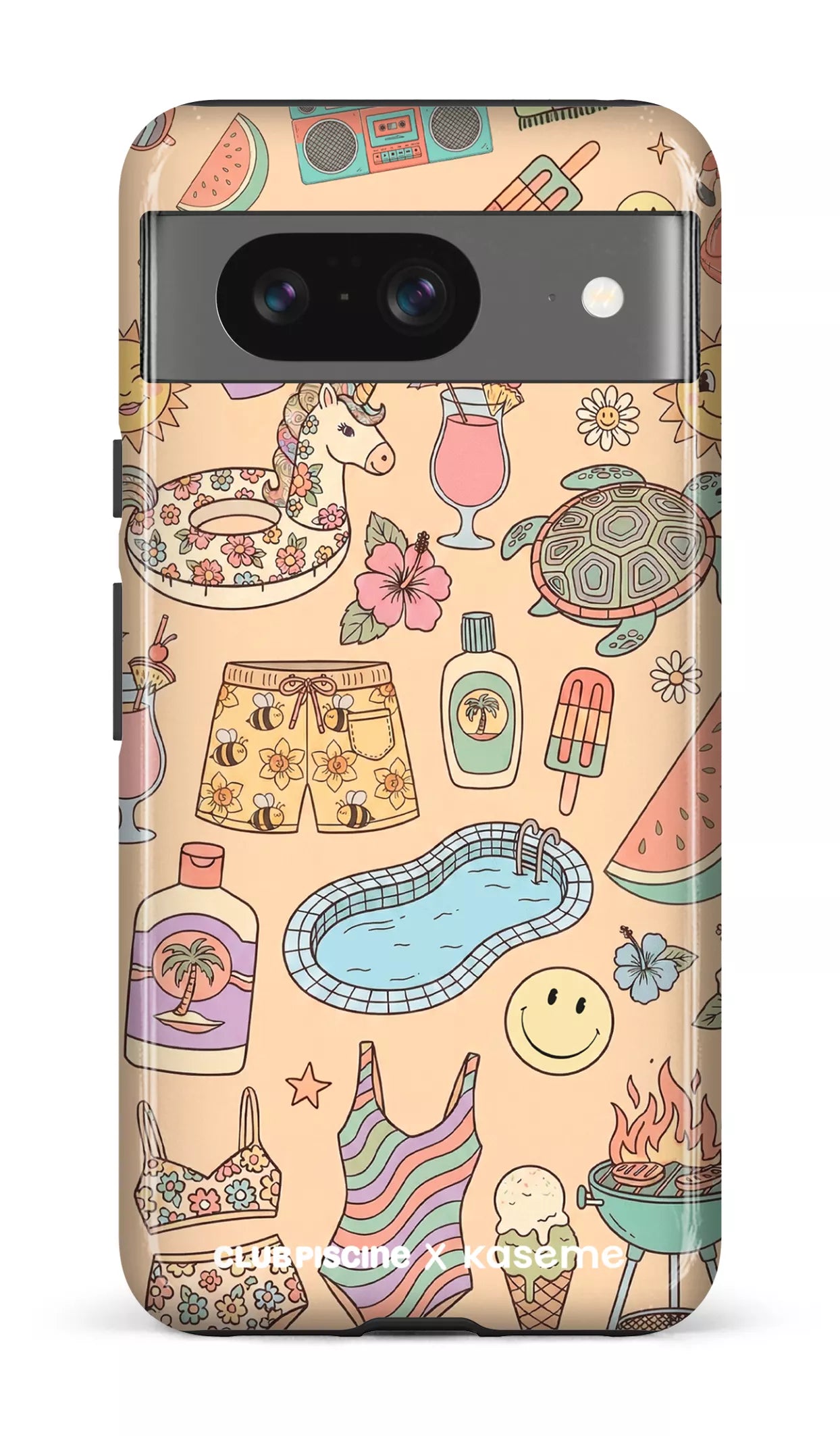 Google Pixel 8 Tough Gloss Summer Icon by Club Piscine -