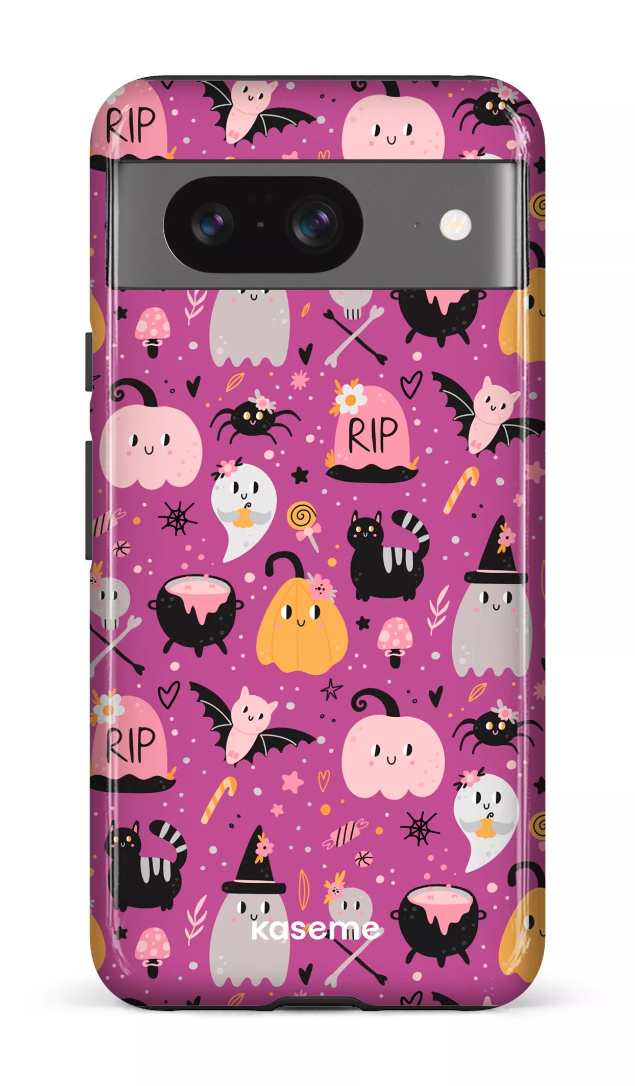 Google Pixel 8 Tough Gloss Trick or Threat Pink -