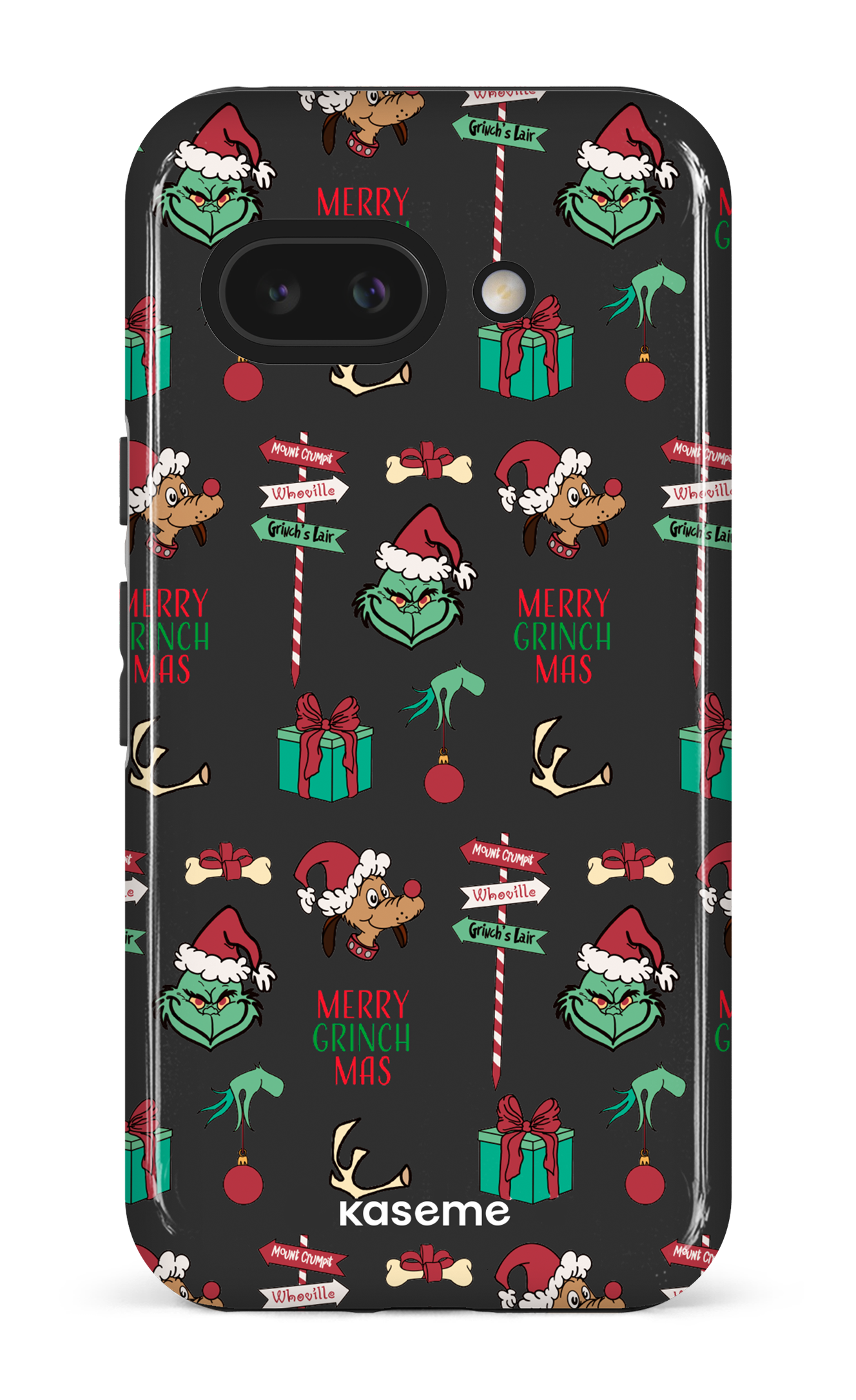 Google Pixel 9 A Impact (Gloss) Grinchmas black -