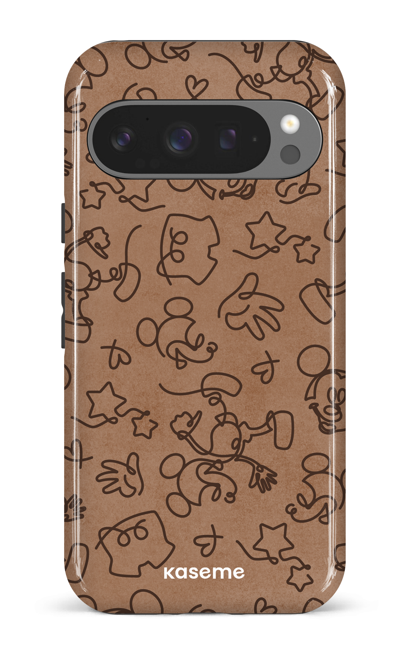 Google Pixel 9 Pro Impact (Gloss) Doodle Mocha -