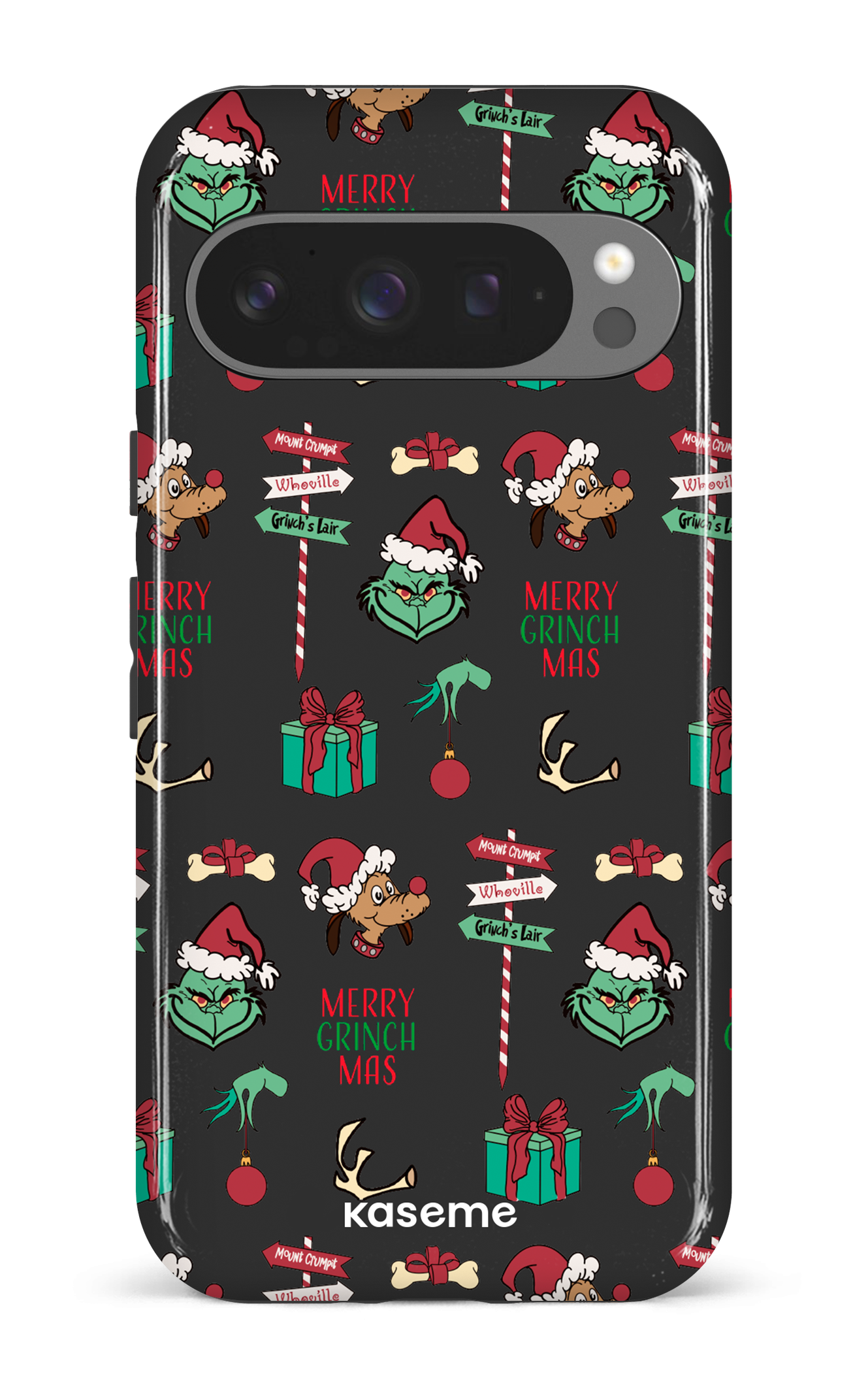 Google Pixel 9 Pro Impact (Gloss) Grinchmas black -