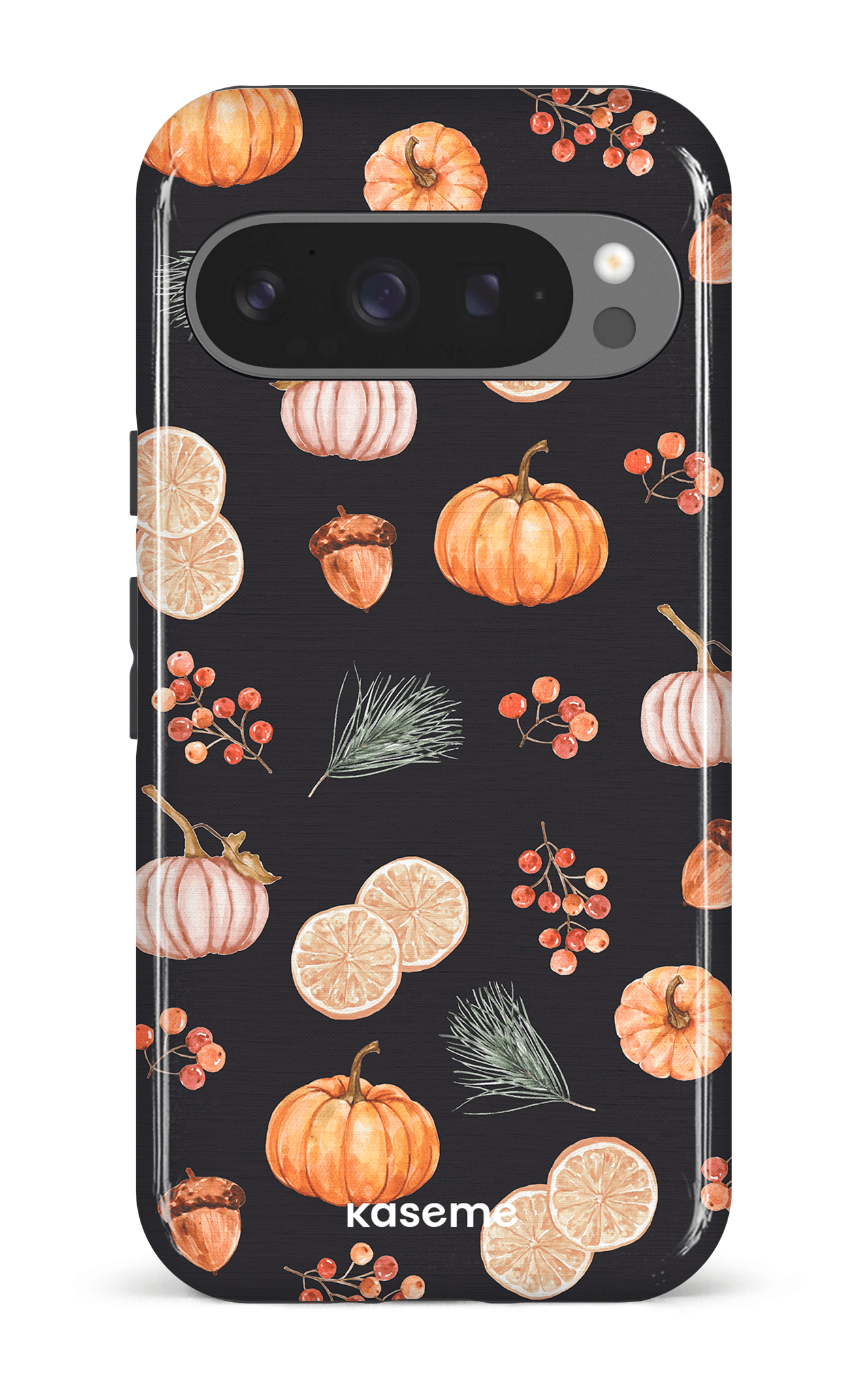 Google Pixel 9 Pro Impact (Gloss) Pumpkin Garden Black -