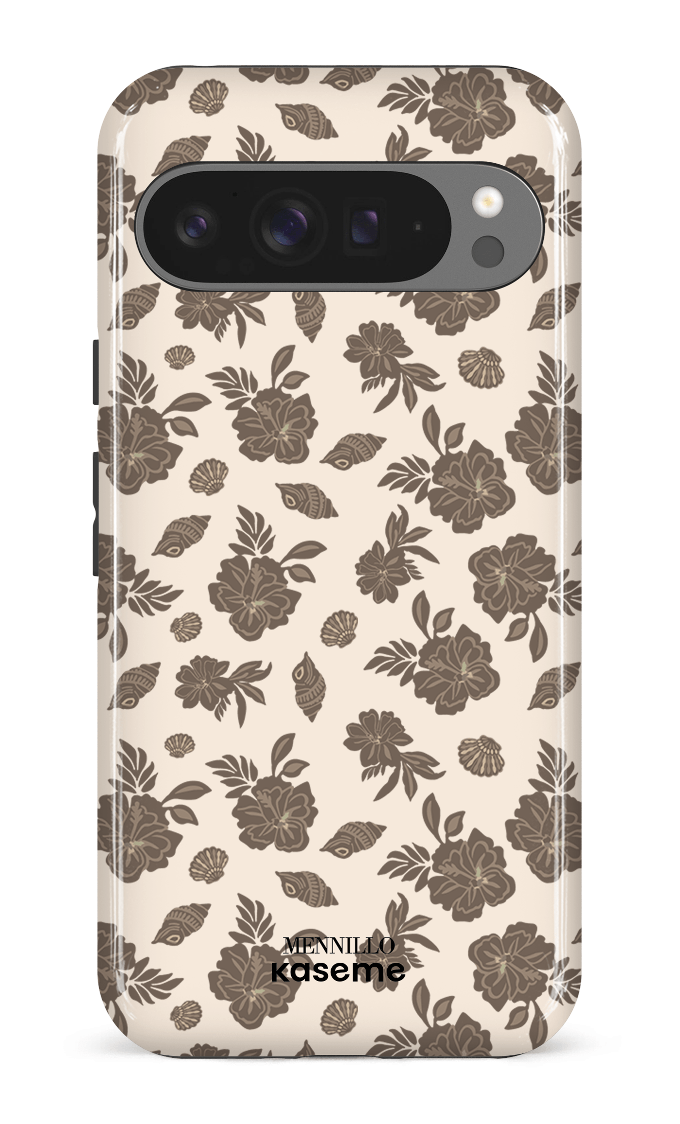 Google Pixel 9 Pro XL Impact (Gloss) Floral Brown by Mennillo -