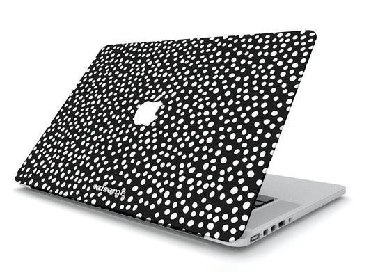 Honey black MacBook skin