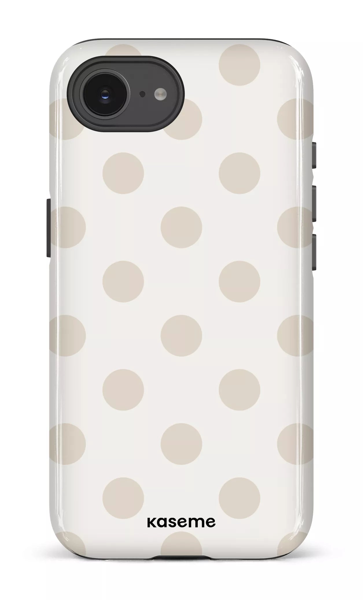IPhone 16 E Impact Case Couture Beige & White -