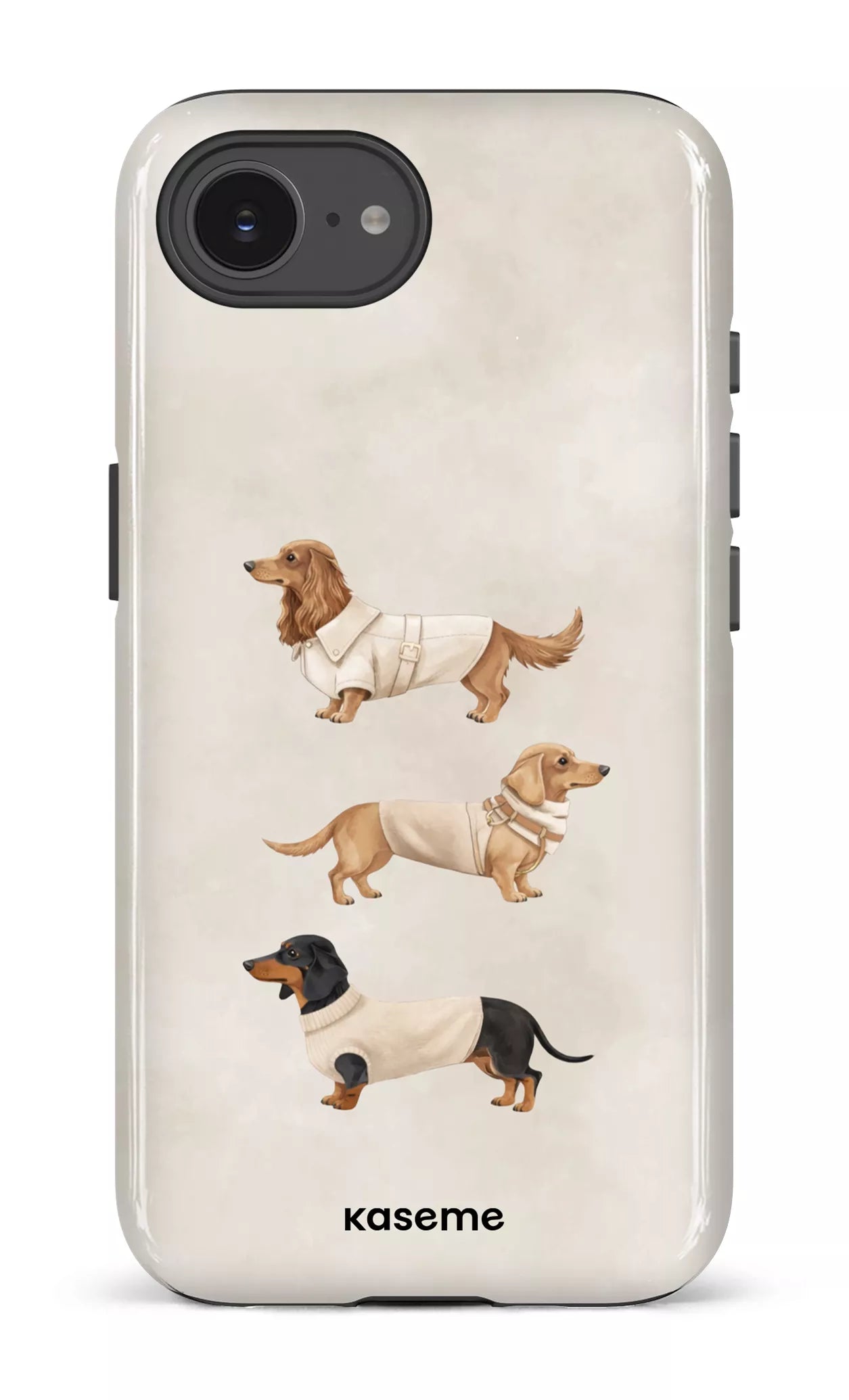 IPhone 16 E Impact Case Doxies Club Beige -