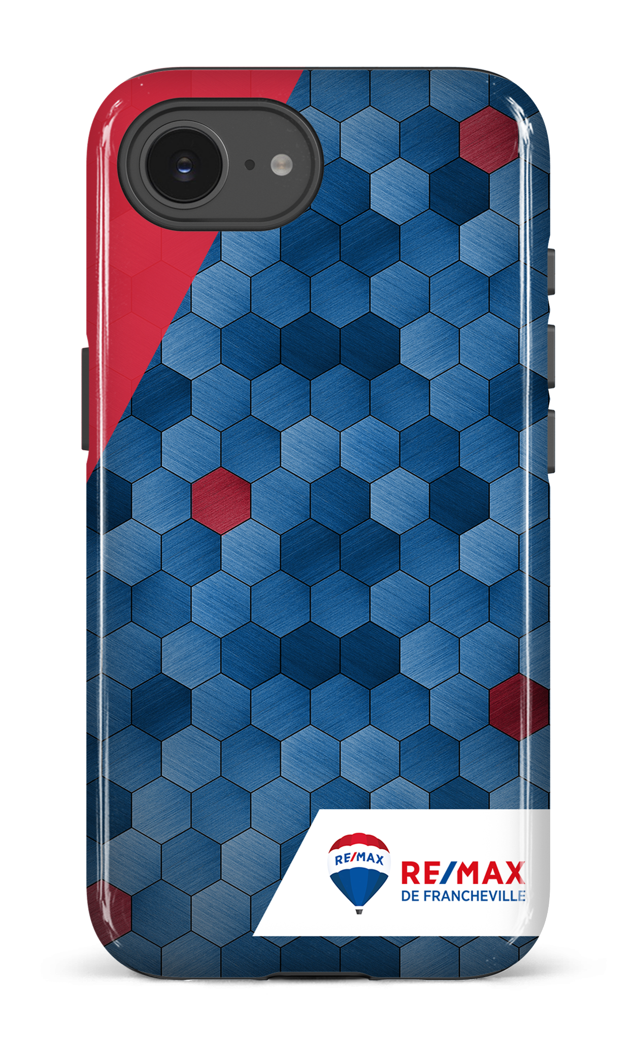 IPhone 16 E Impact Case Exagones texturés de Francheville -