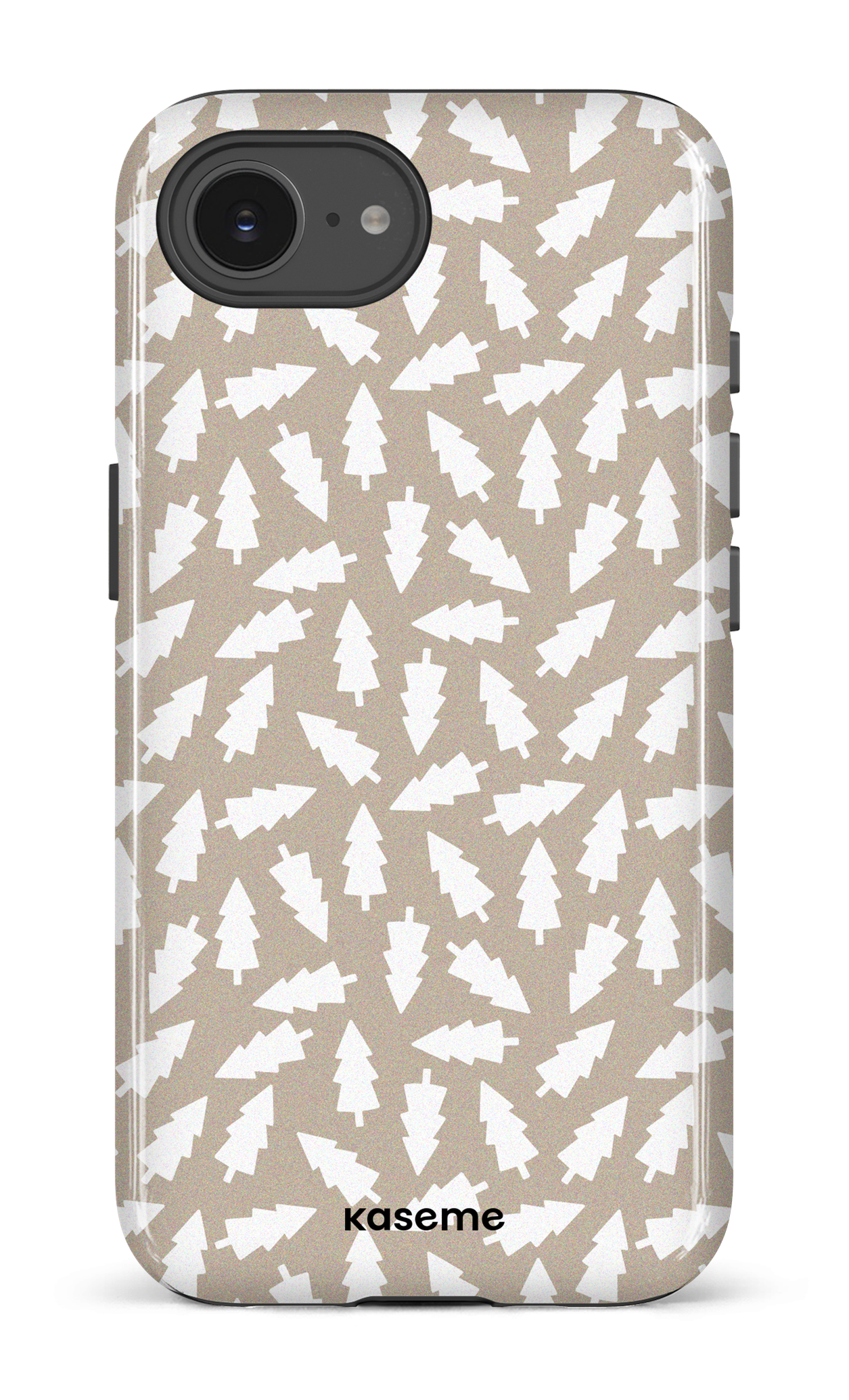 IPhone 16 E Impact Case Fir Trees beige -