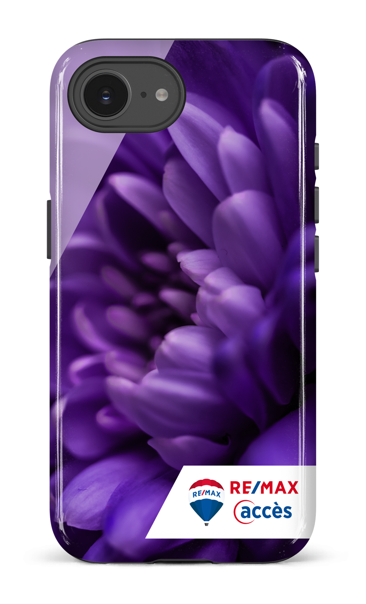 IPhone 16 E Impact Case Fleur gros plan -