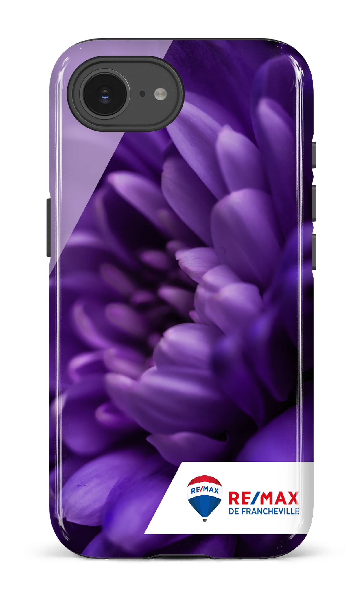 IPhone 16 E Impact Case Fleur gros plan de Francheville -