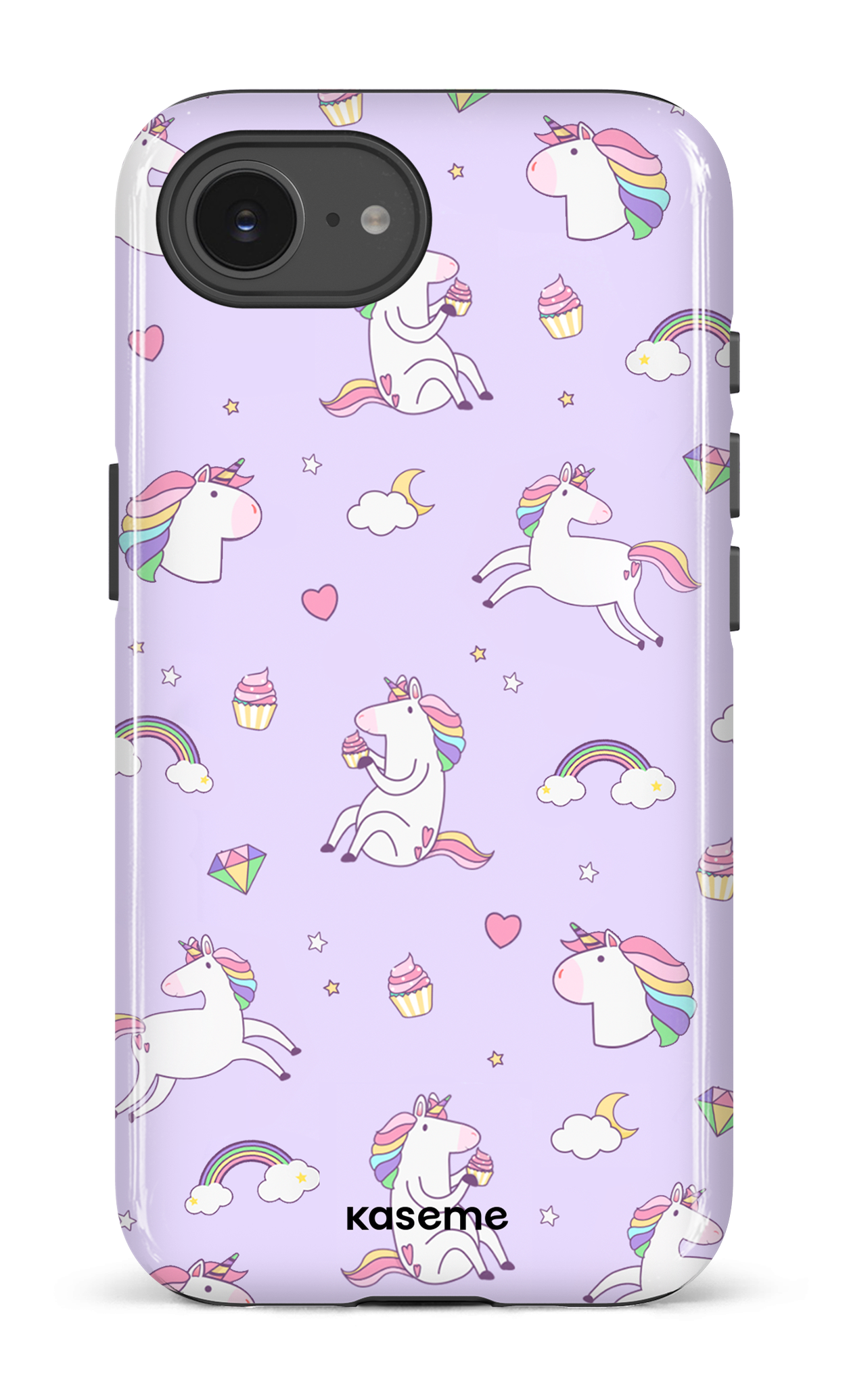 IPhone 16 E Impact Case Glitter purple -