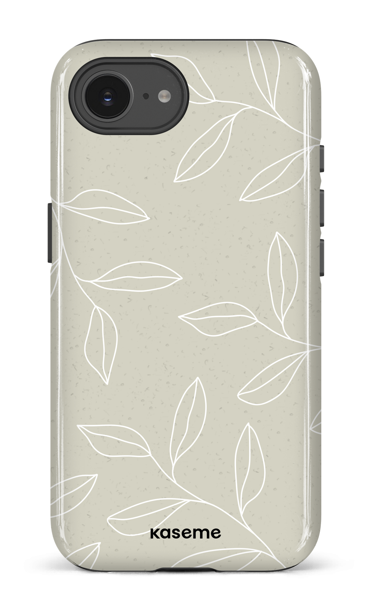 IPhone 16 E Impact Case Gloomy Beige and White -