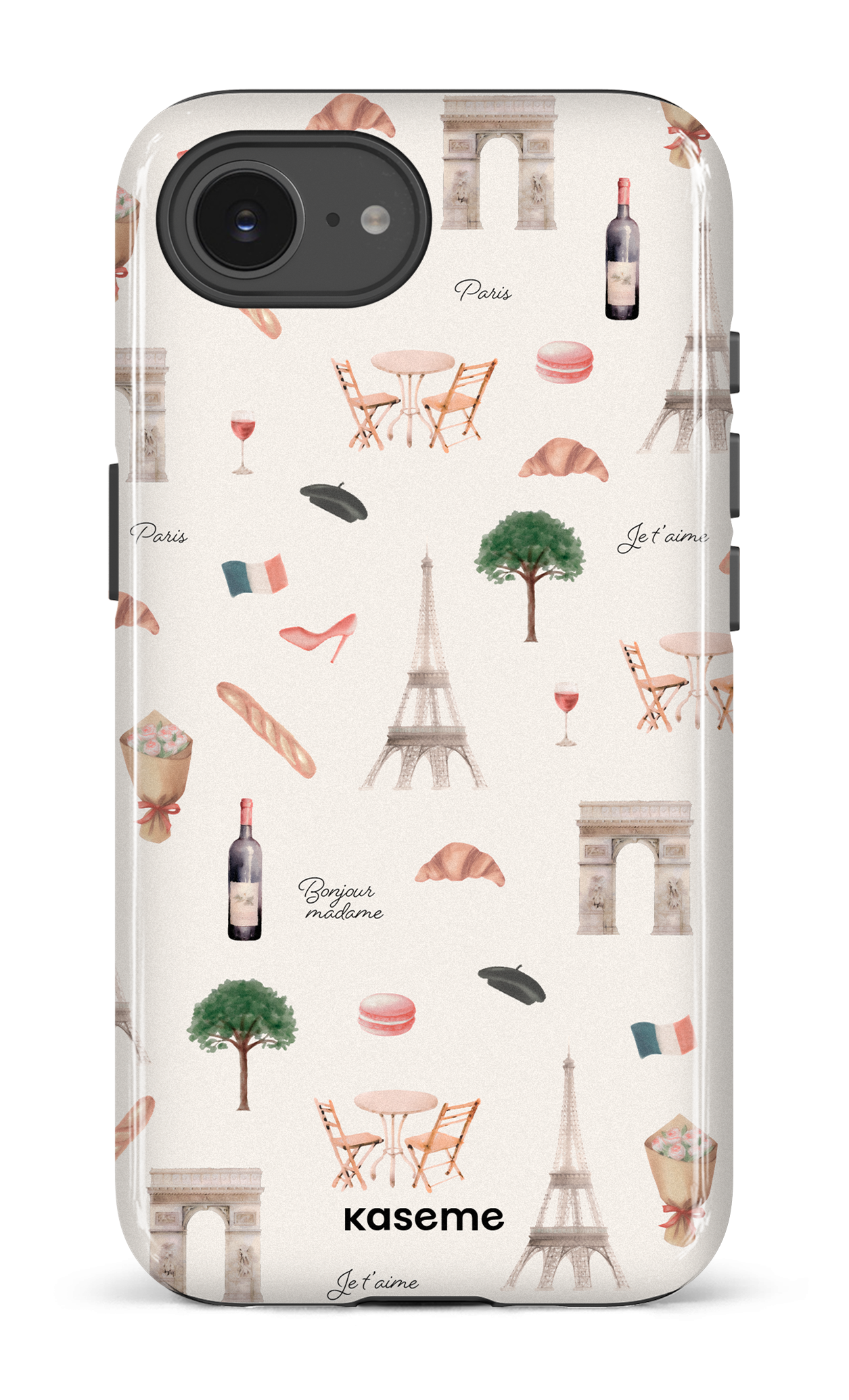 IPhone 16 E Impact Case Je t'aime Paris -