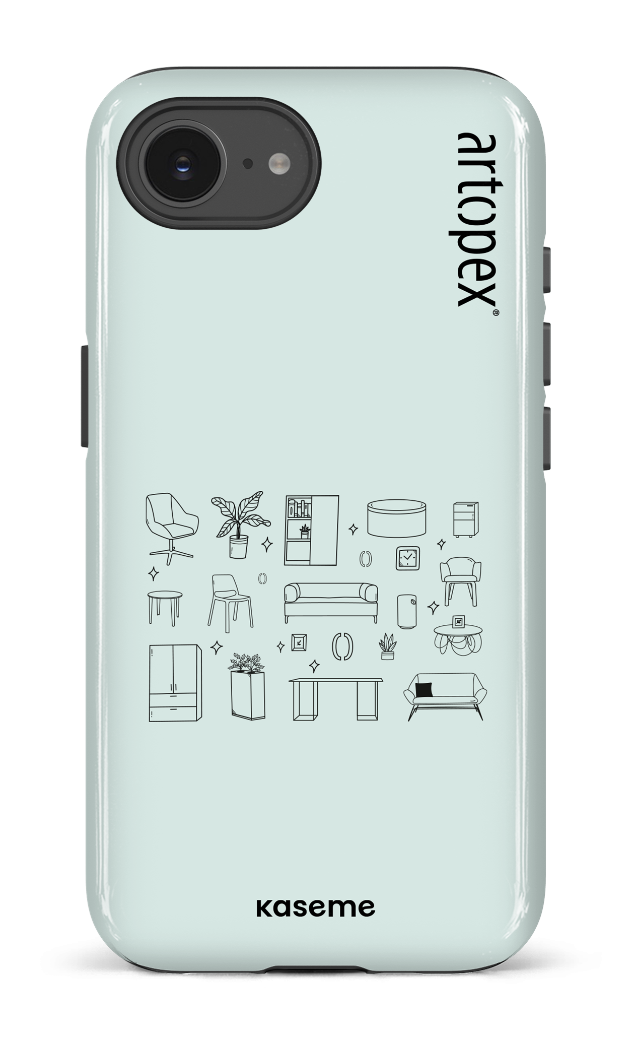 IPhone 16 E Impact Case L'essentiel menthe par Artopex -