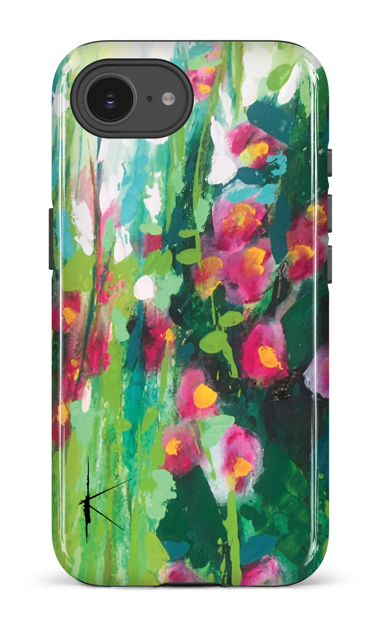 IPhone 16 E Impact Case La Rose Trémière par Kristine Girard -